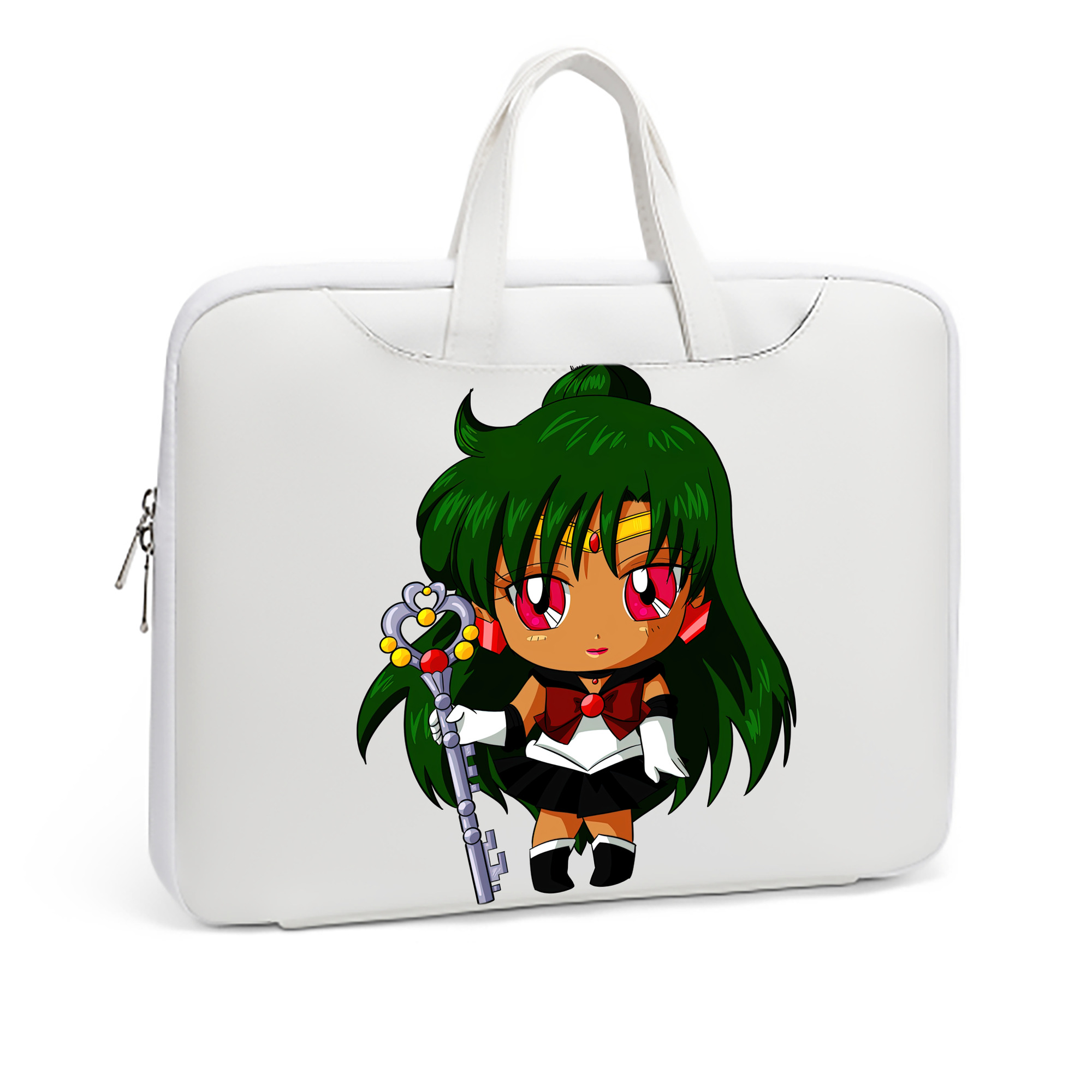 （画像用） 美少女戦士セーラームーン 冥王せつな Sailor Moon Meiou Setsuna レザーラップトップバッグ　ノートパソコンケース