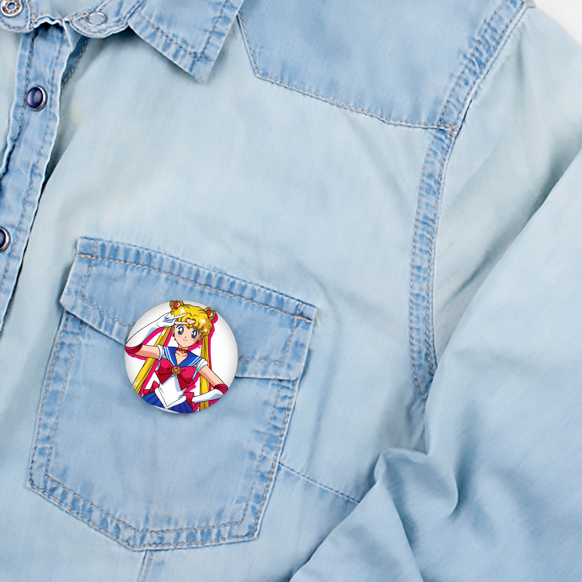 美少女戦士セーラームーン 月野 うさぎ つきの うさぎ Sailor Moon Tsukino Usagi 6cm 缶バッジ 複数セット