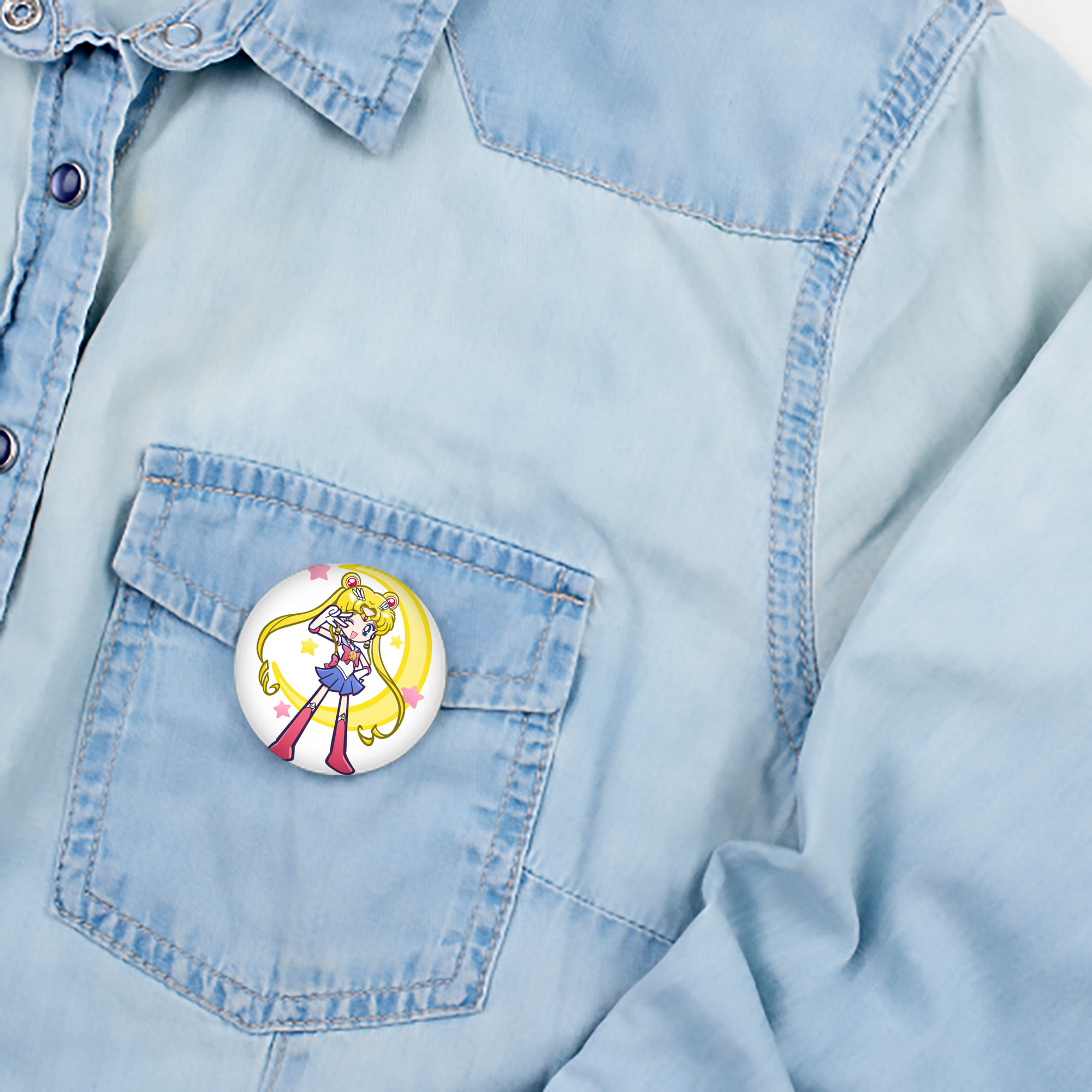 美少女戦士セーラームーン 月野 うさぎ つきの うさぎ Sailor Moon Tsukino Usagi 6cm 缶バッジ 複数セット