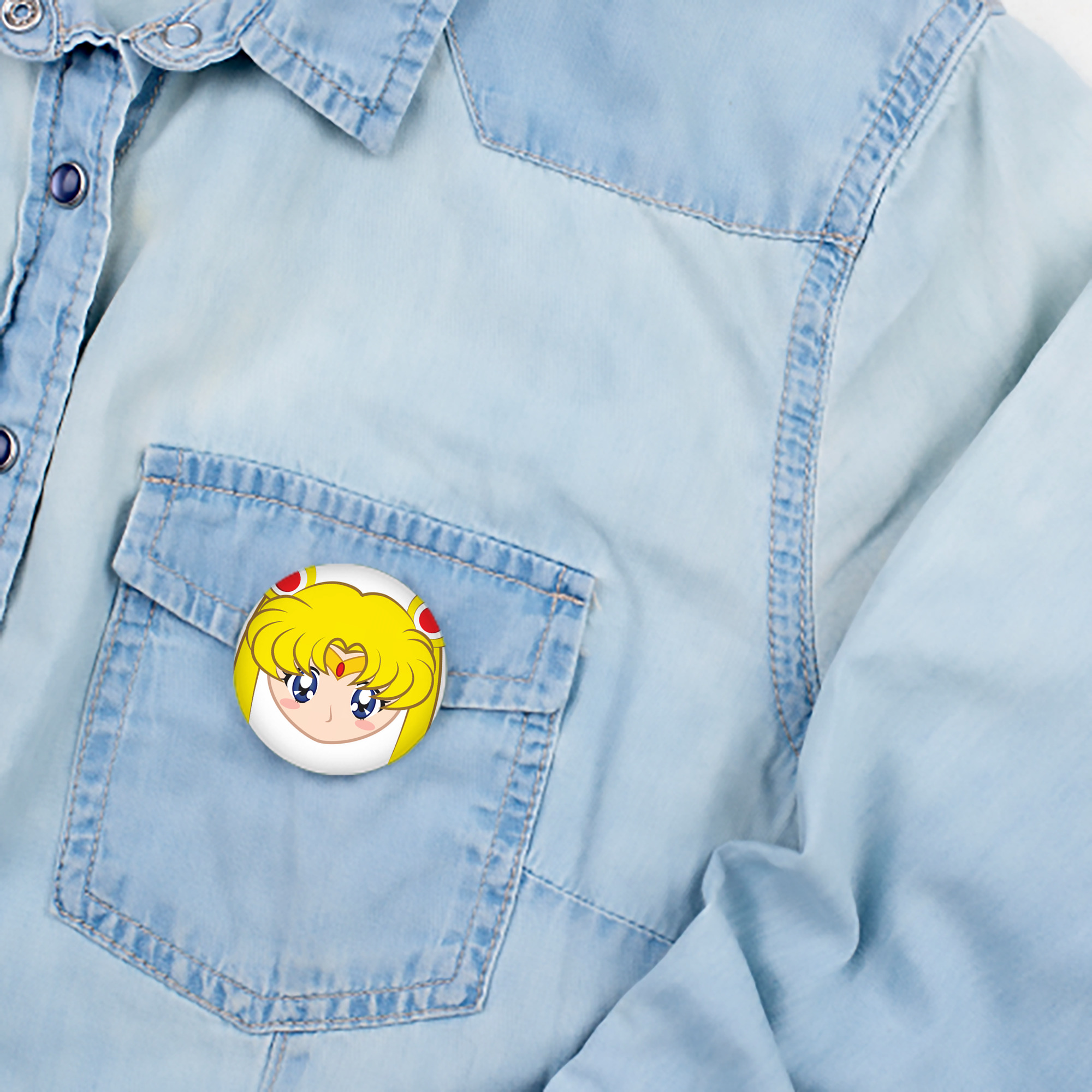 美少女戦士セーラームーン 月野 うさぎ つきの うさぎ Sailor Moon Tsukino Usagi 6cm 缶バッジ 複数セット
