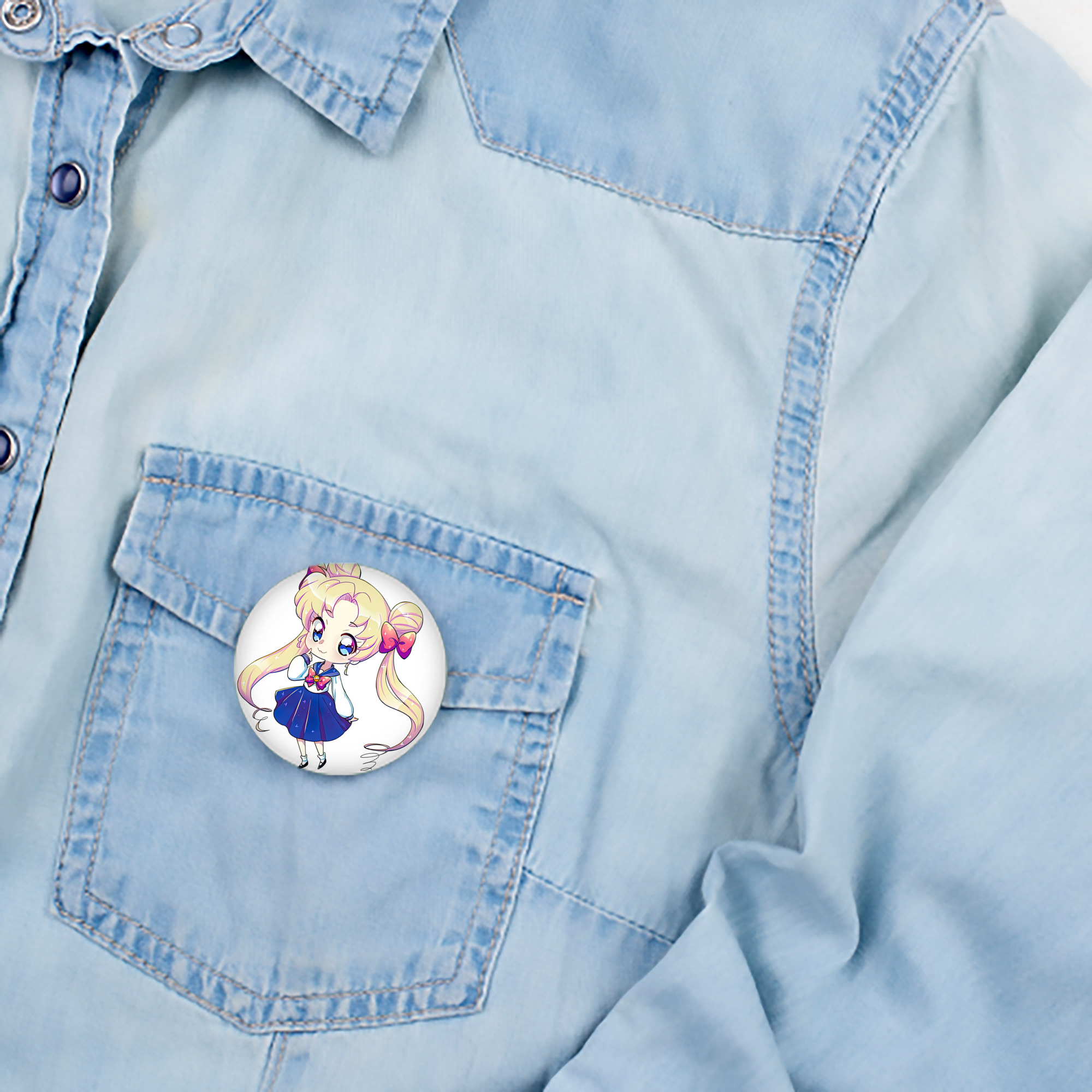 美少女戦士セーラームーン 月野 うさぎ つきの うさぎ Sailor Moon Tsukino Usagi 6cm 缶バッジ 複数セット