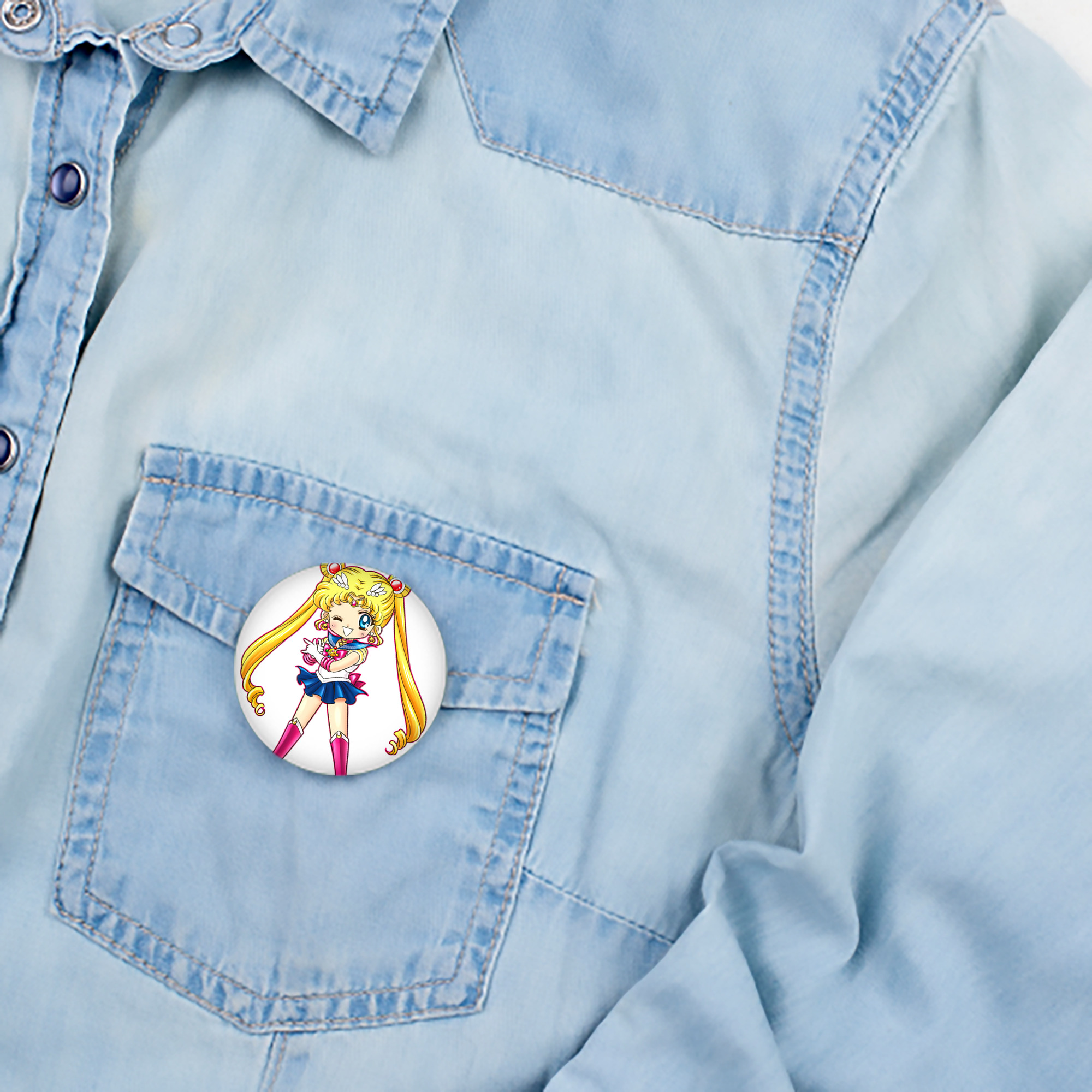 美少女戦士セーラームーン 月野 うさぎ つきの うさぎ Sailor Moon Tsukino Usagi 6cm 缶バッジ 複数セット