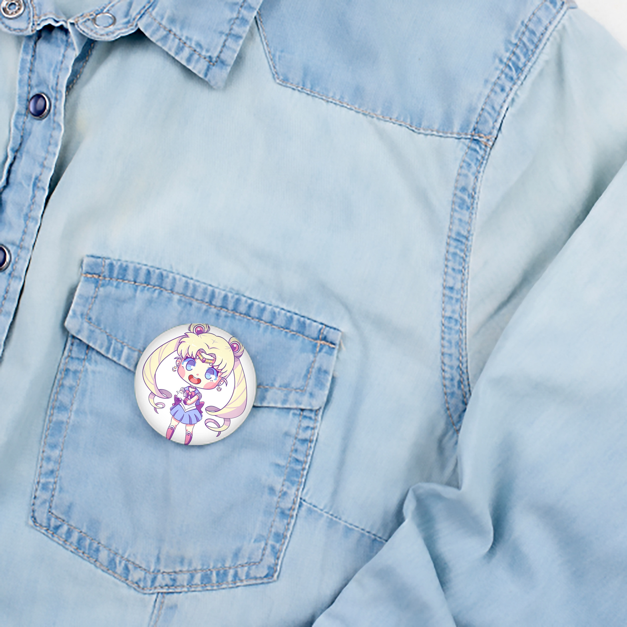 美少女戦士セーラームーン 月野 うさぎ つきの うさぎ Sailor Moon Tsukino Usagi 6cm 缶バッジ 複数セット
