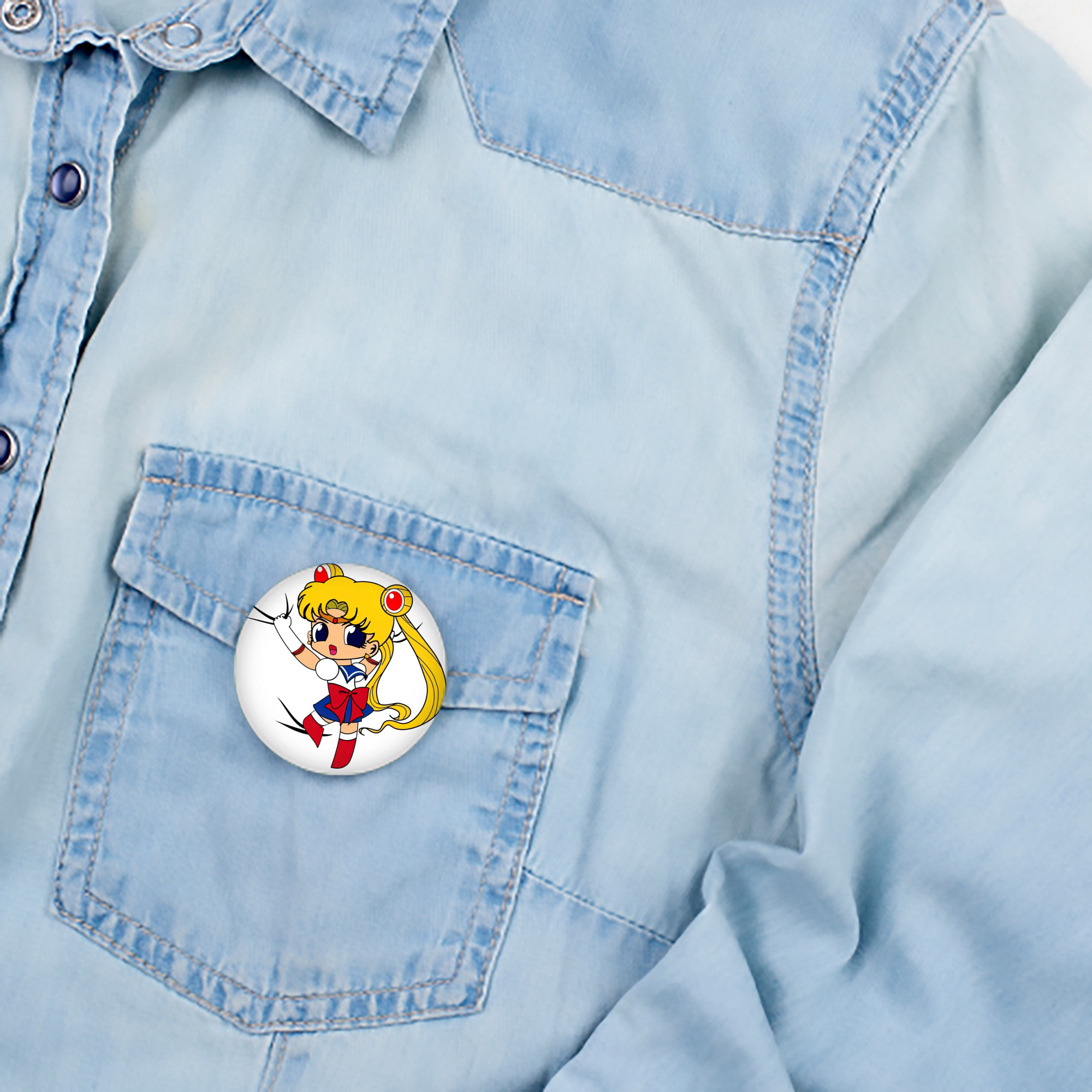 美少女戦士セーラームーン 月野 うさぎ つきの うさぎ Sailor Moon Tsukino Usagi 6cm 缶バッジ 複数セット