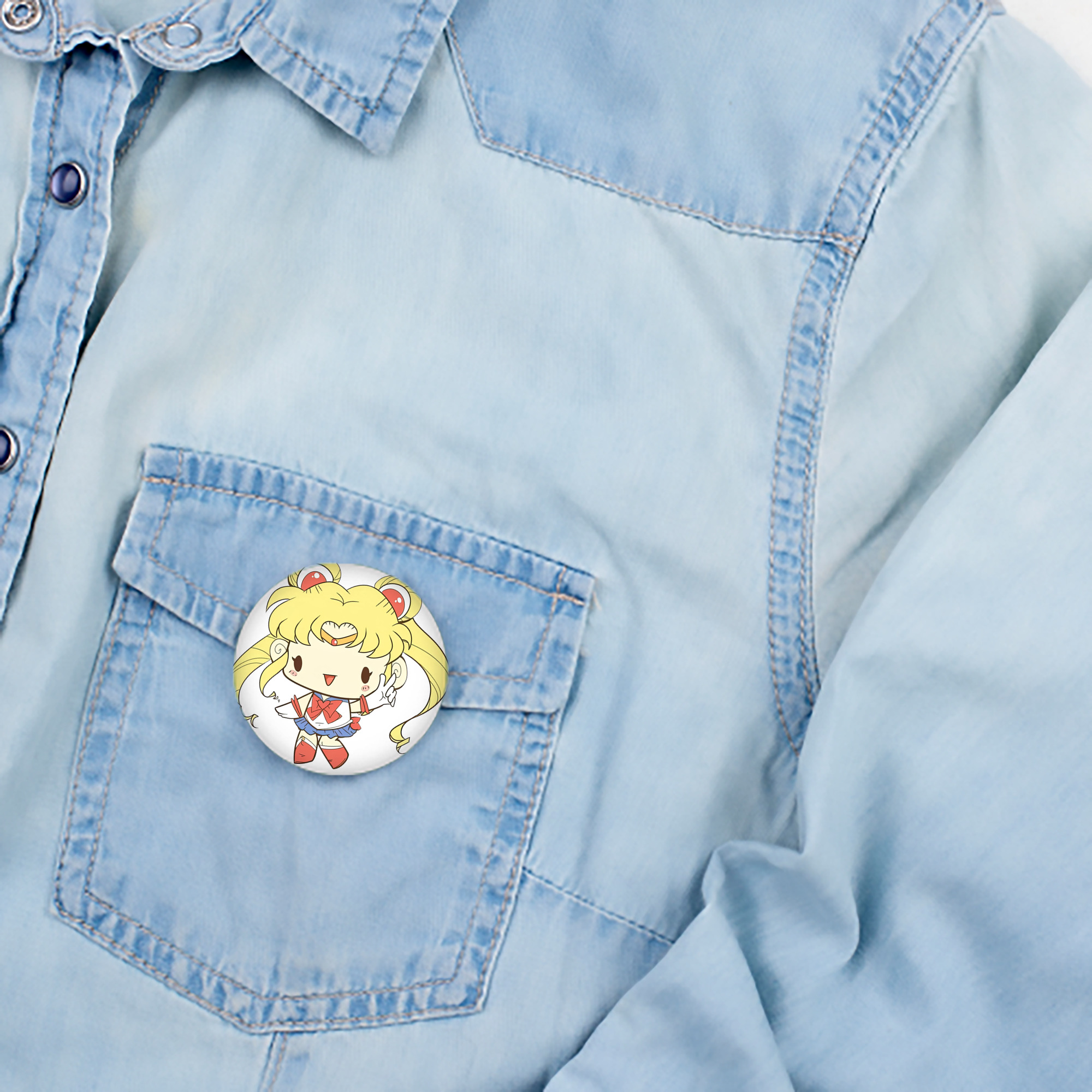 美少女戦士セーラームーン 月野 うさぎ つきの うさぎ Sailor Moon Tsukino Usagi 6cm 缶バッジ 複数セット