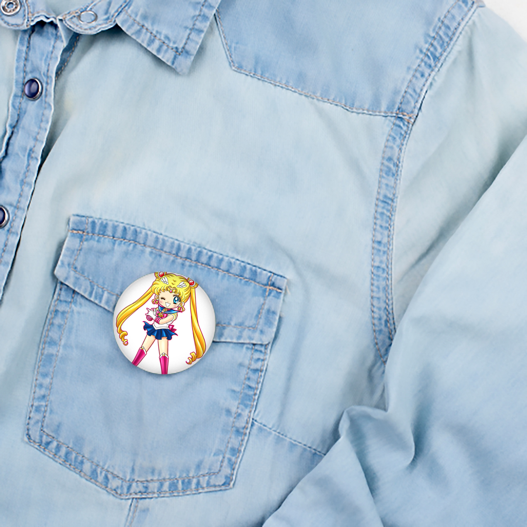 美少女戦士セーラームーン 月野 うさぎ つきの うさぎ Sailor Moon Tsukino Usagi 6cm 缶バッジ 複数セット