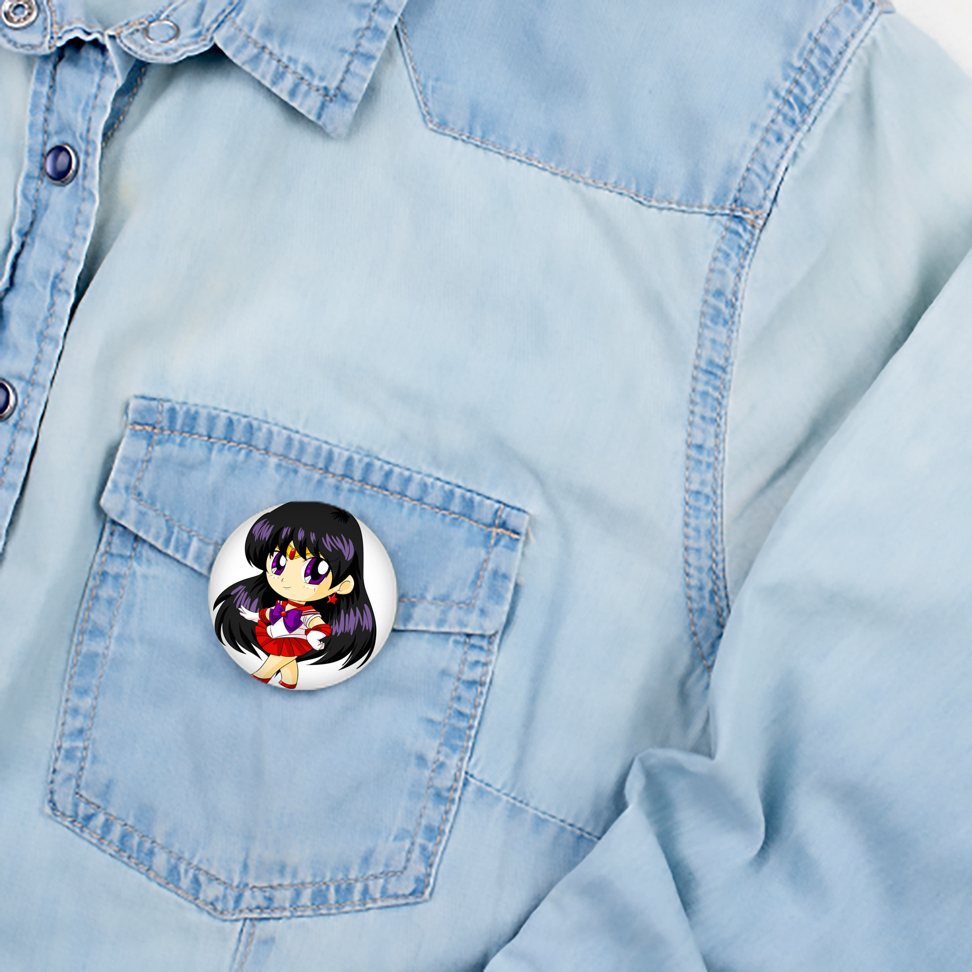 美少女戦士セーラームーン 火野レイ ひの レイ Sailor Moon Hino Rei （セーラーマーズ,Sailor Mars） 6cm 缶バッジ 複数セット