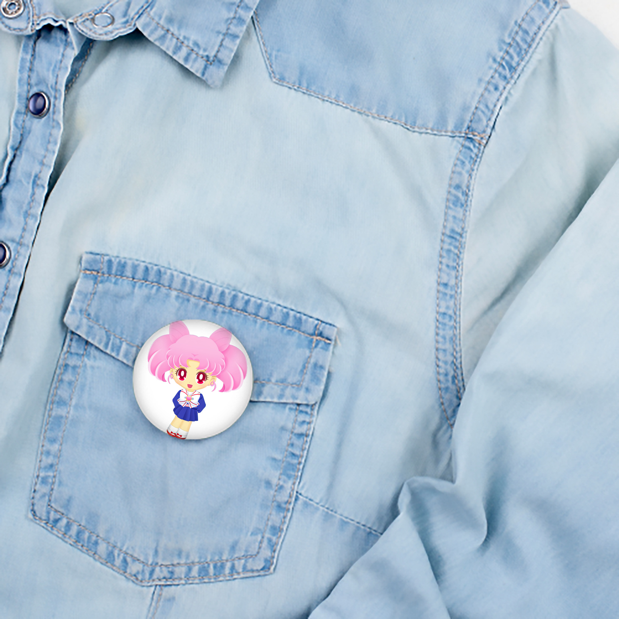 美少女戦士セーラームーン ちびうさ Sailor Moon Chibiusa Tsukino Usagi Small Lady Serenity 6cm 缶バッジ 複数セット