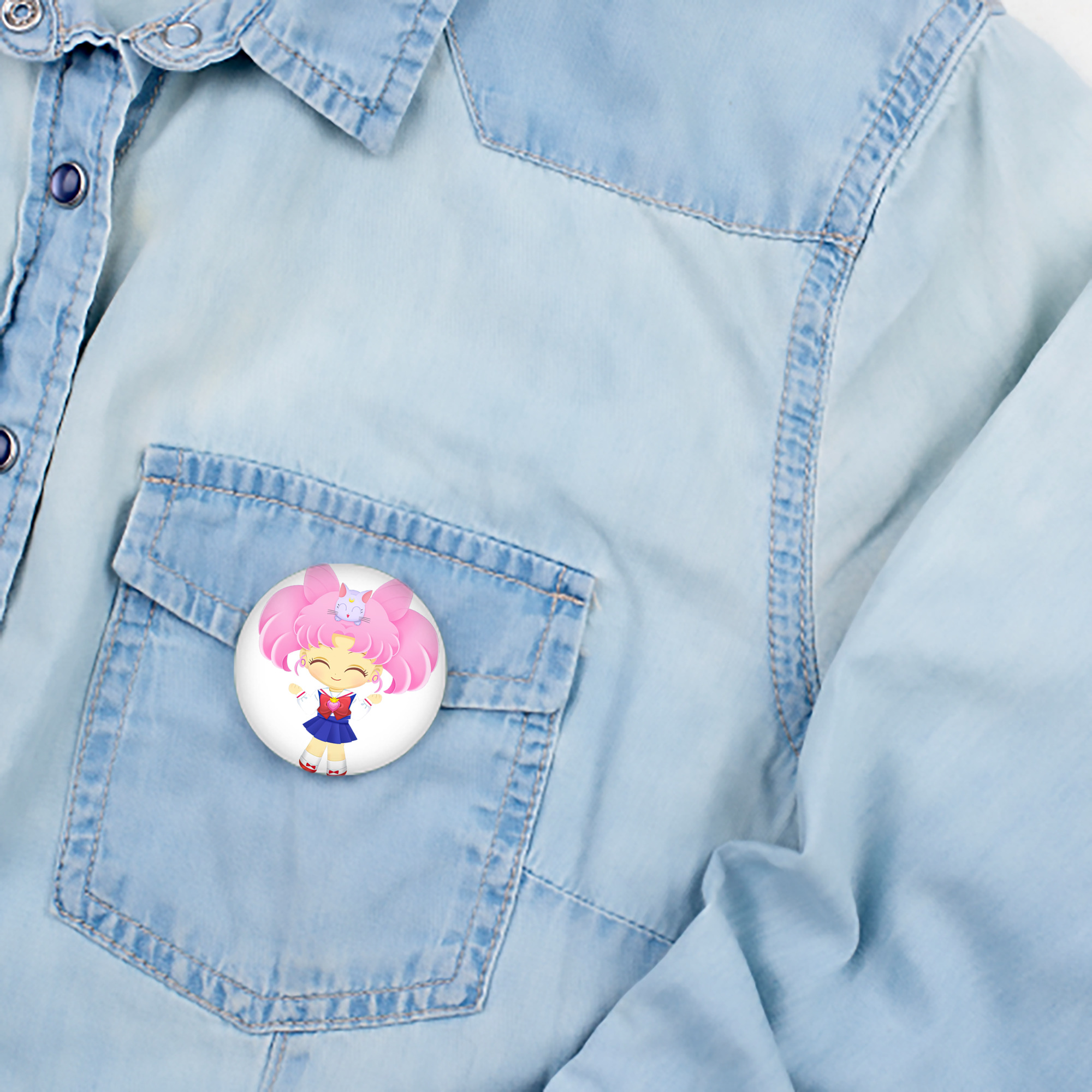 美少女戦士セーラームーン ちびうさ Sailor Moon Chibiusa Tsukino Usagi Small Lady Serenity 6cm 缶バッジ 複数セット