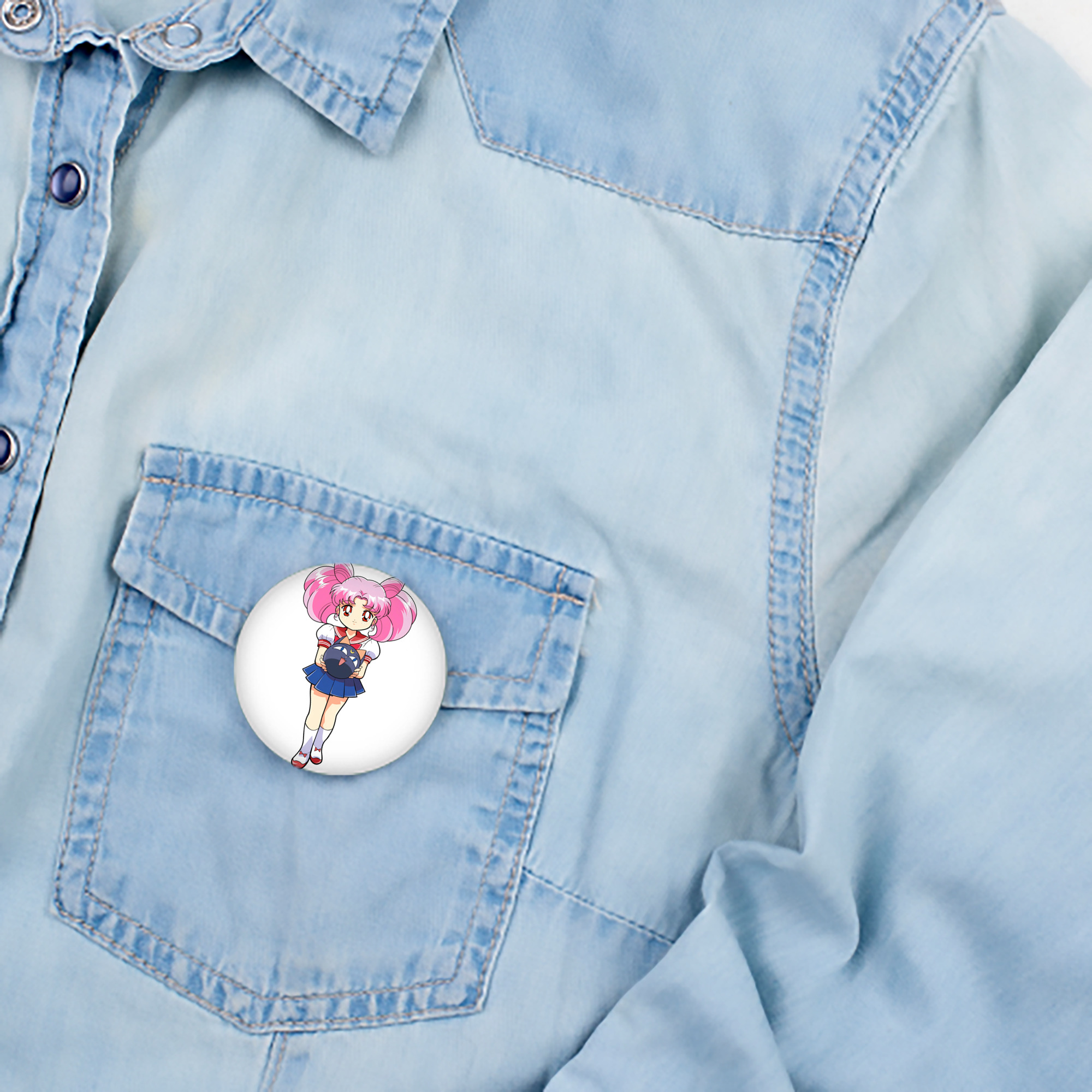美少女戦士セーラームーン ちびうさ Sailor Moon Chibiusa Tsukino Usagi Small Lady Serenity 6cm 缶バッジ 複数セット