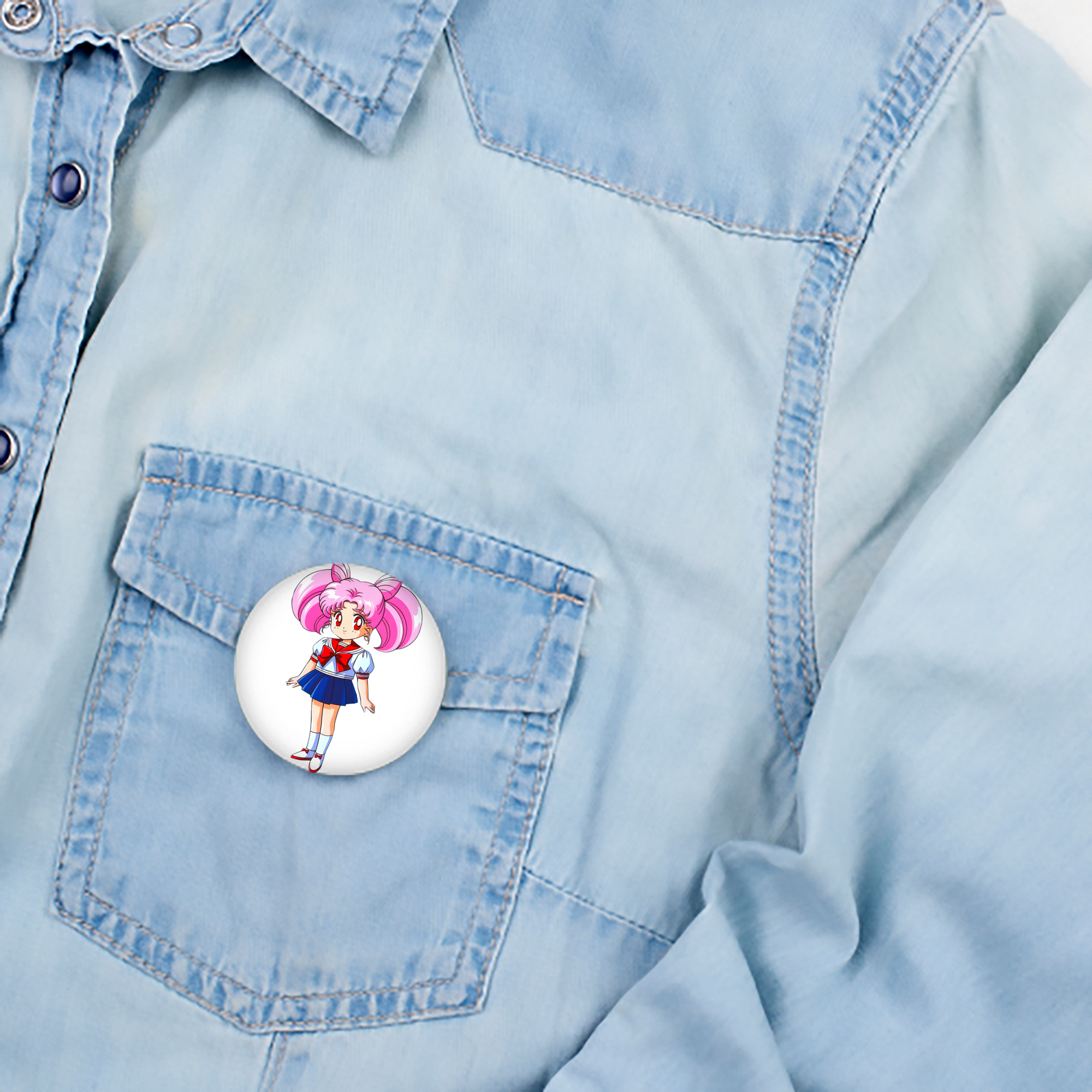 美少女戦士セーラームーン ちびうさ Sailor Moon Chibiusa Tsukino Usagi Small Lady Serenity 6cm 缶バッジ 複数セット