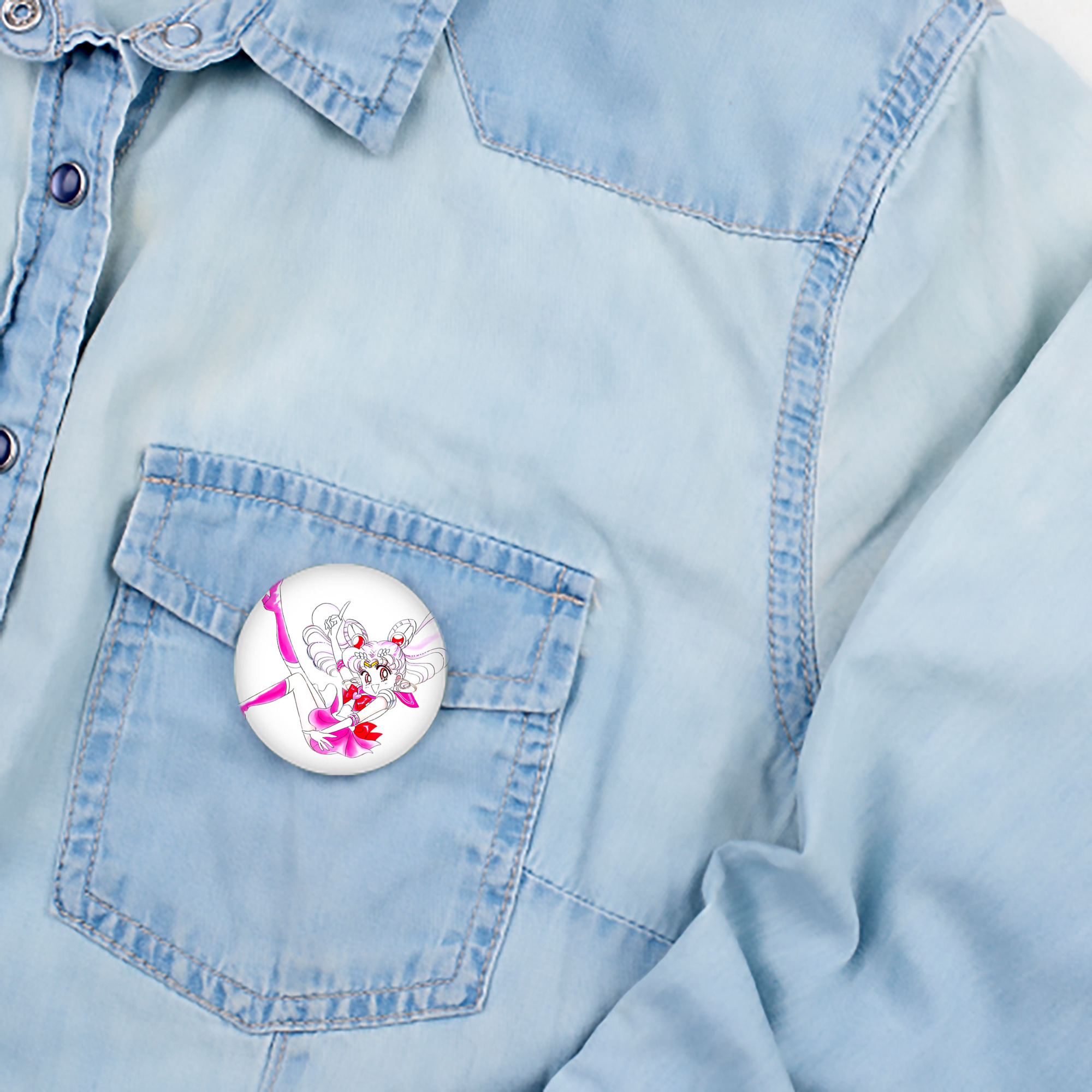 美少女戦士セーラームーン ちびうさ Sailor Moon Chibiusa Tsukino Usagi Small Lady Serenity 6cm 缶バッジ 複数セット