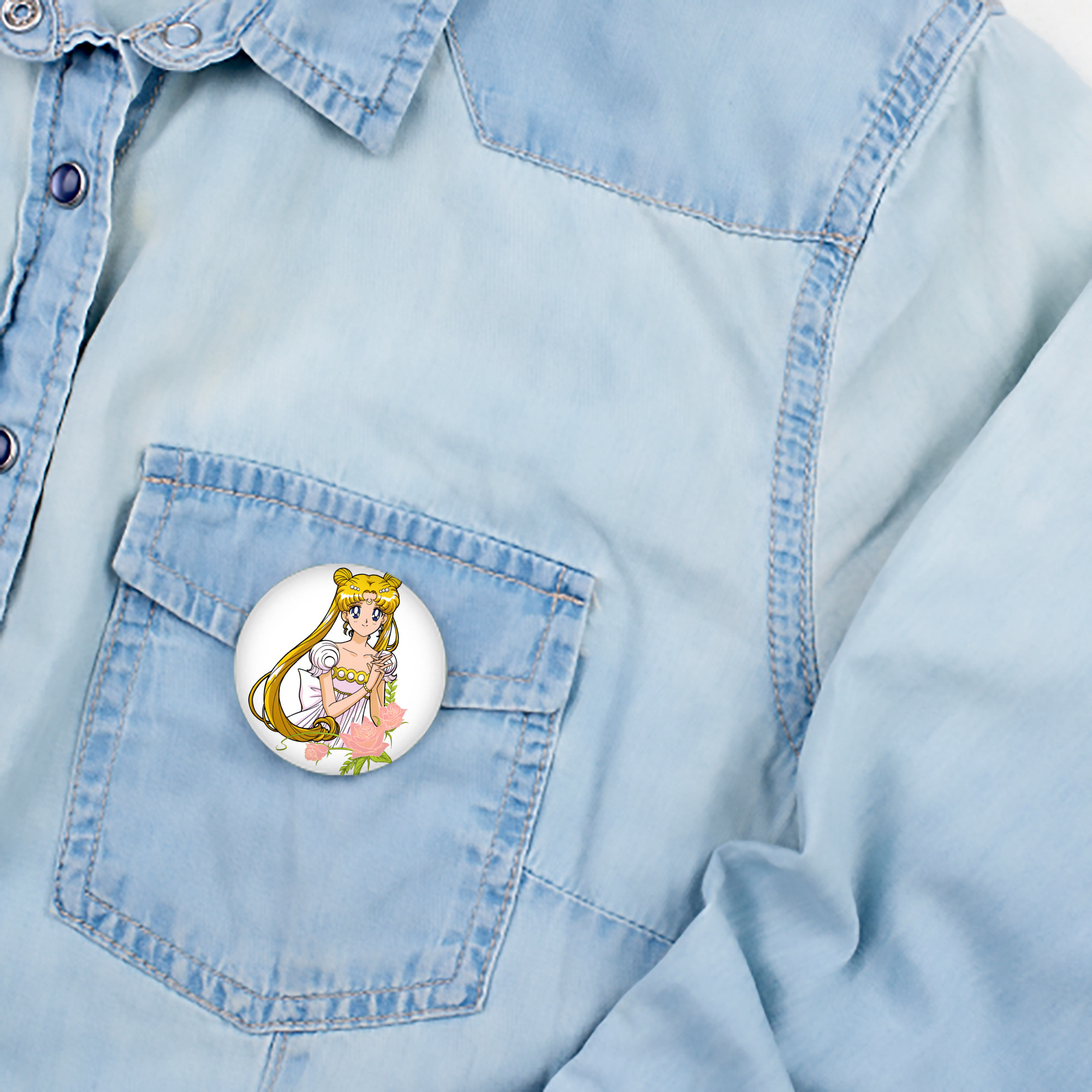 美少女戦士セーラームーン 愛野 美奈子 あいの みなこ Sailor Moon Aino Minako 6cm 缶バッジ 複数セット