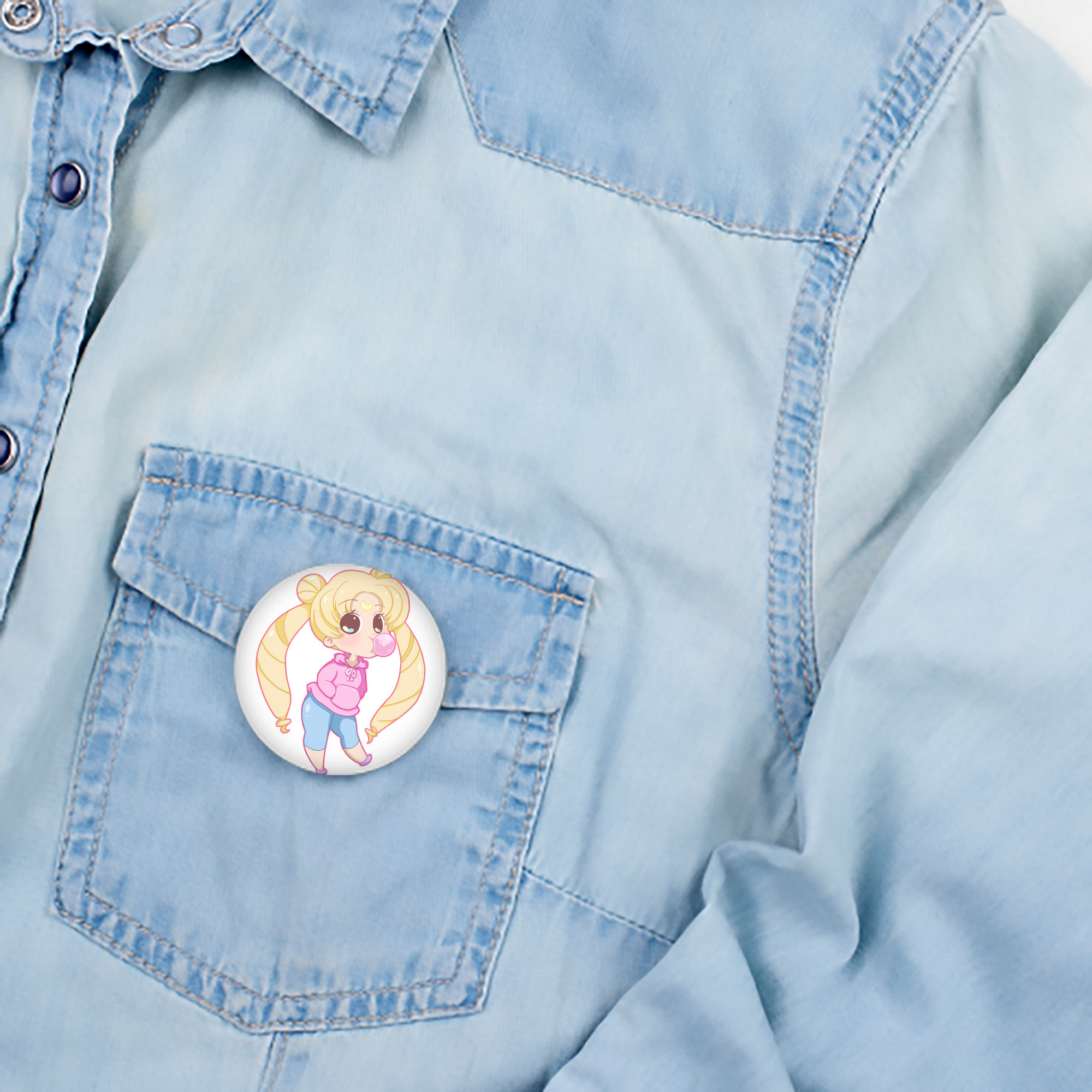 美少女戦士セーラームーン 愛野 美奈子 あいの みなこ Sailor Moon Aino Minako 6cm 缶バッジ 複数セット