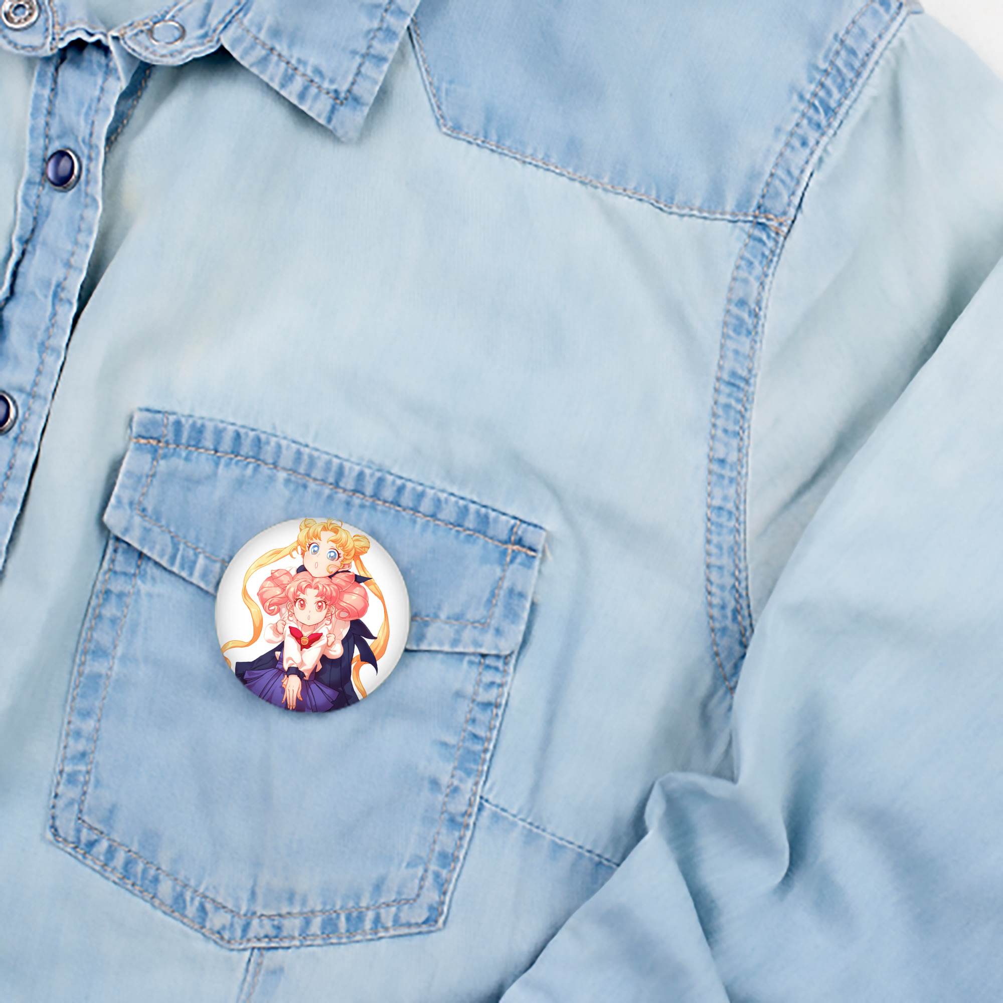 美少女戦士セーラームーン 愛野 美奈子 あいの みなこ Sailor Moon Aino Minako 6cm 缶バッジ 複数セット