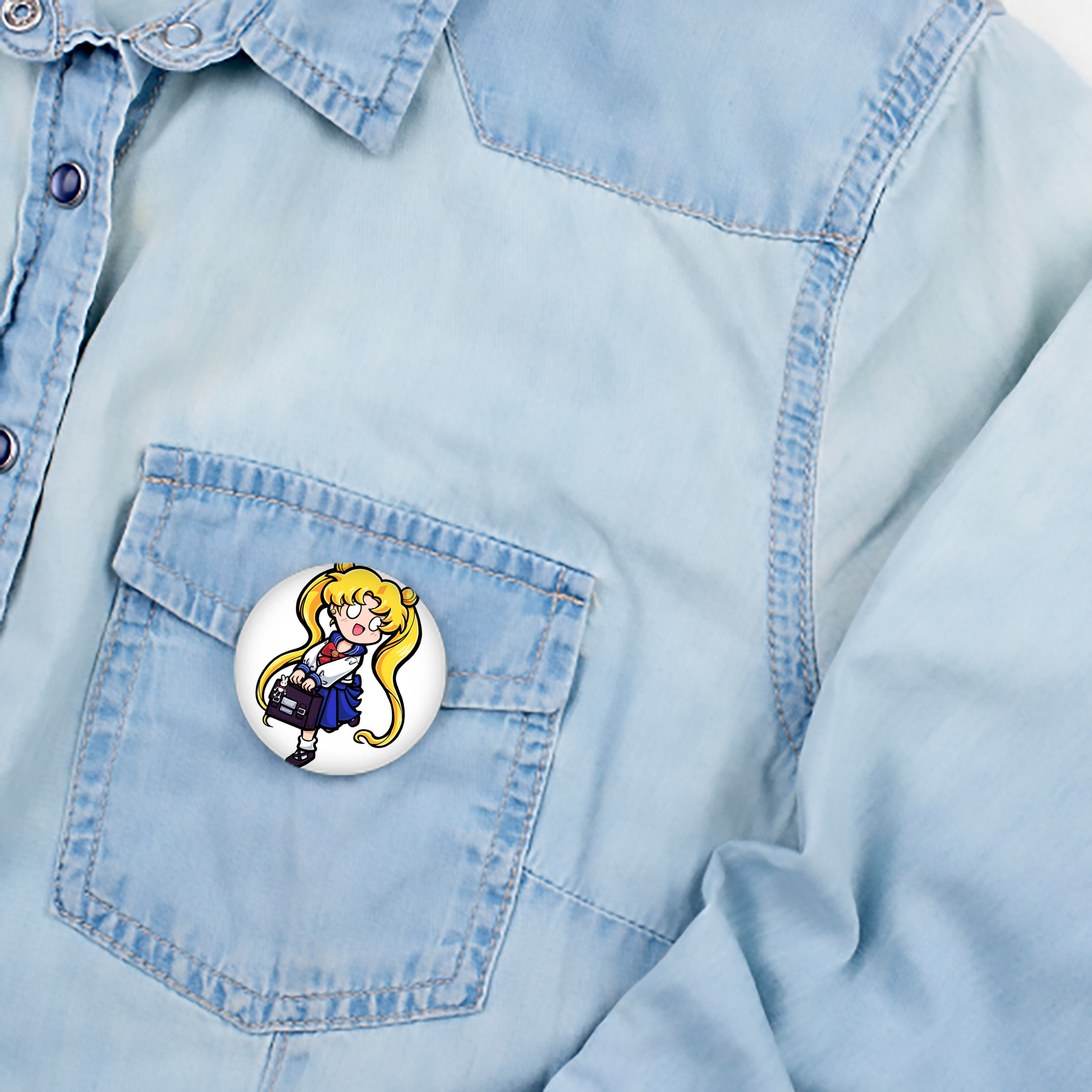 美少女戦士セーラームーン 愛野 美奈子 あいの みなこ Sailor Moon Aino Minako 6cm 缶バッジ 複数セット