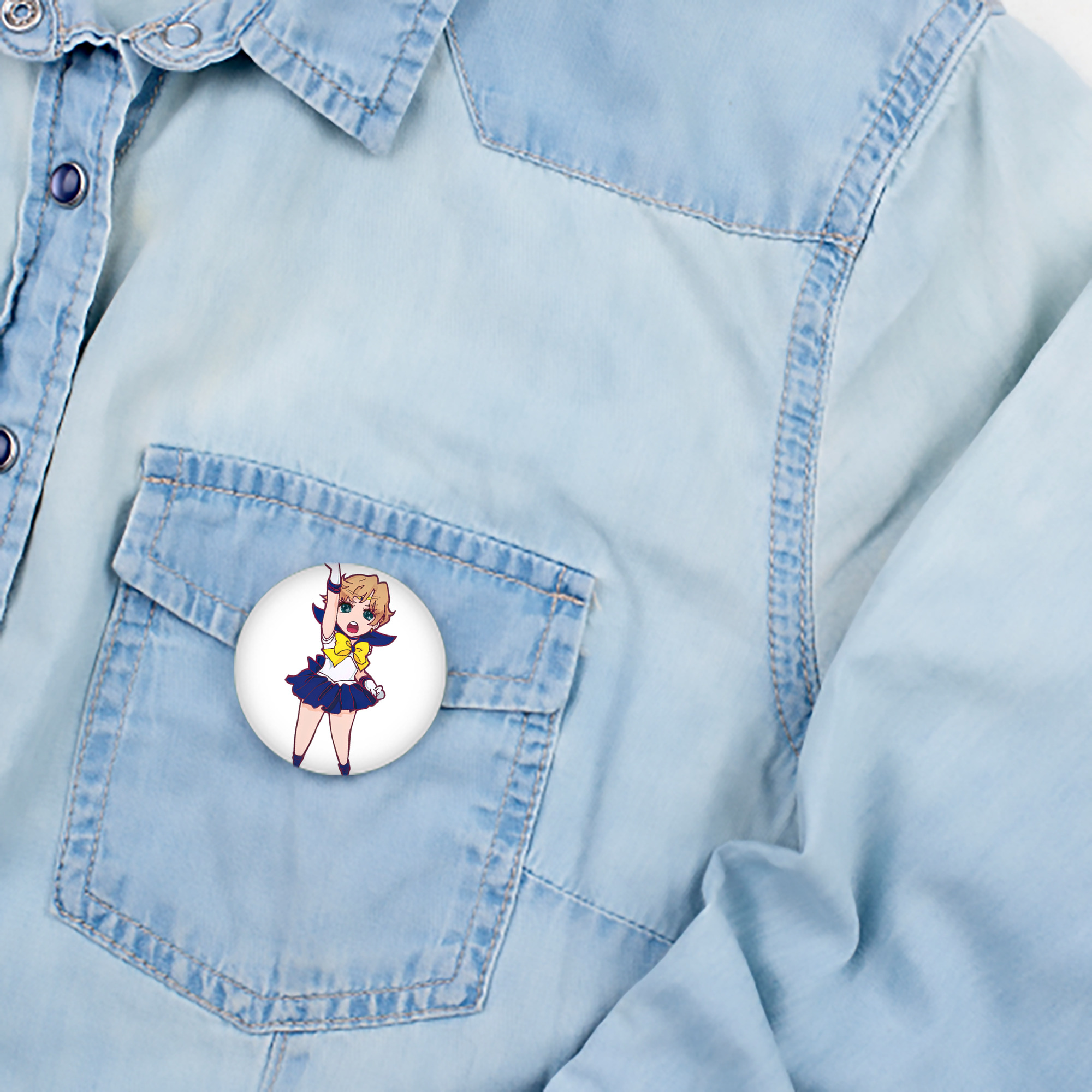 美少女戦士セーラームーン 天王はるか Sailor Moon Tenoh Haruka 6cm 缶バッジ 複数セット