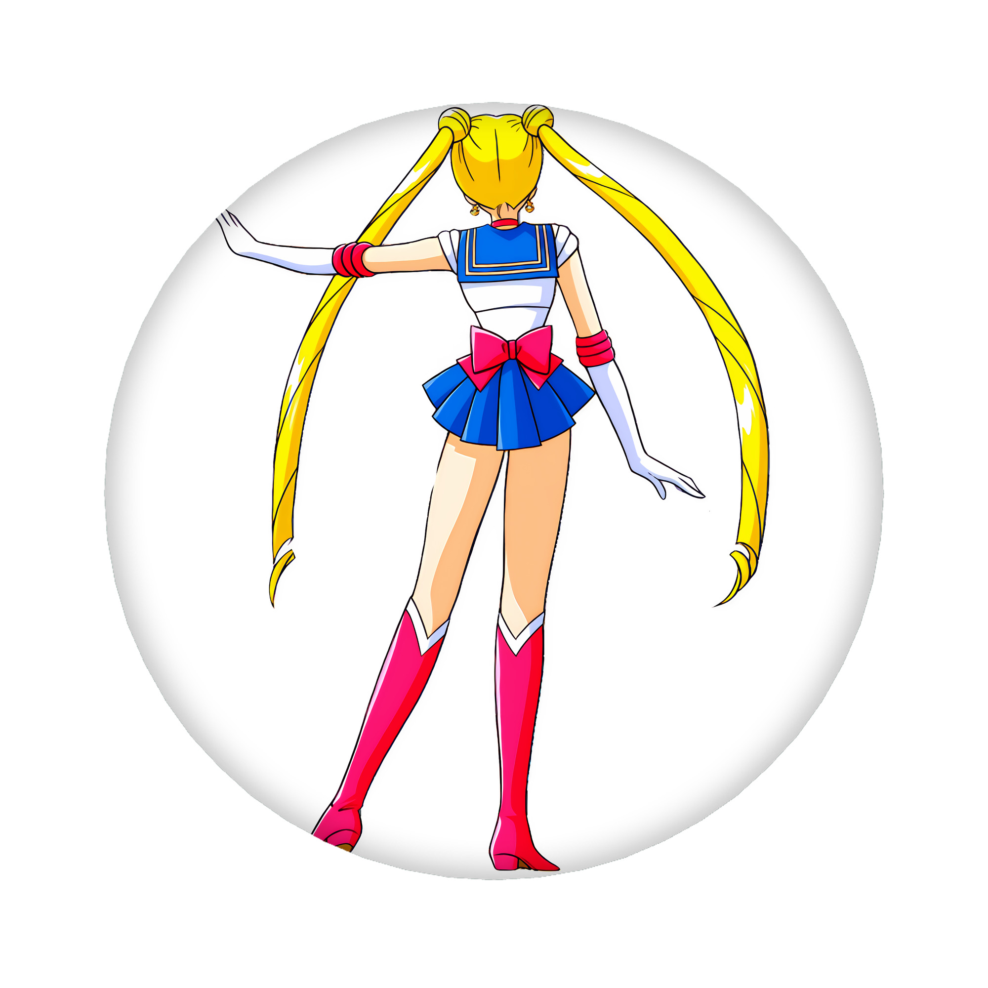 （画像用） 美少女戦士セーラームーン 月野 うさぎ つきの うさぎ Sailor Moon Tsukino Usagi 6cm 缶バッジ 複数セット