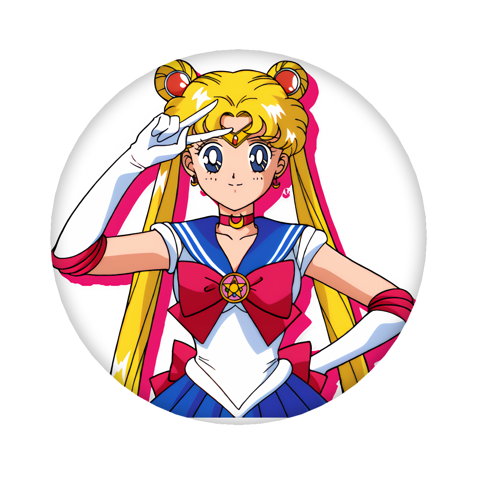 （画像用） 美少女戦士セーラームーン 月野 うさぎ つきの うさぎ Sailor Moon Tsukino Usagi 6cm 缶バッジ 複数セット