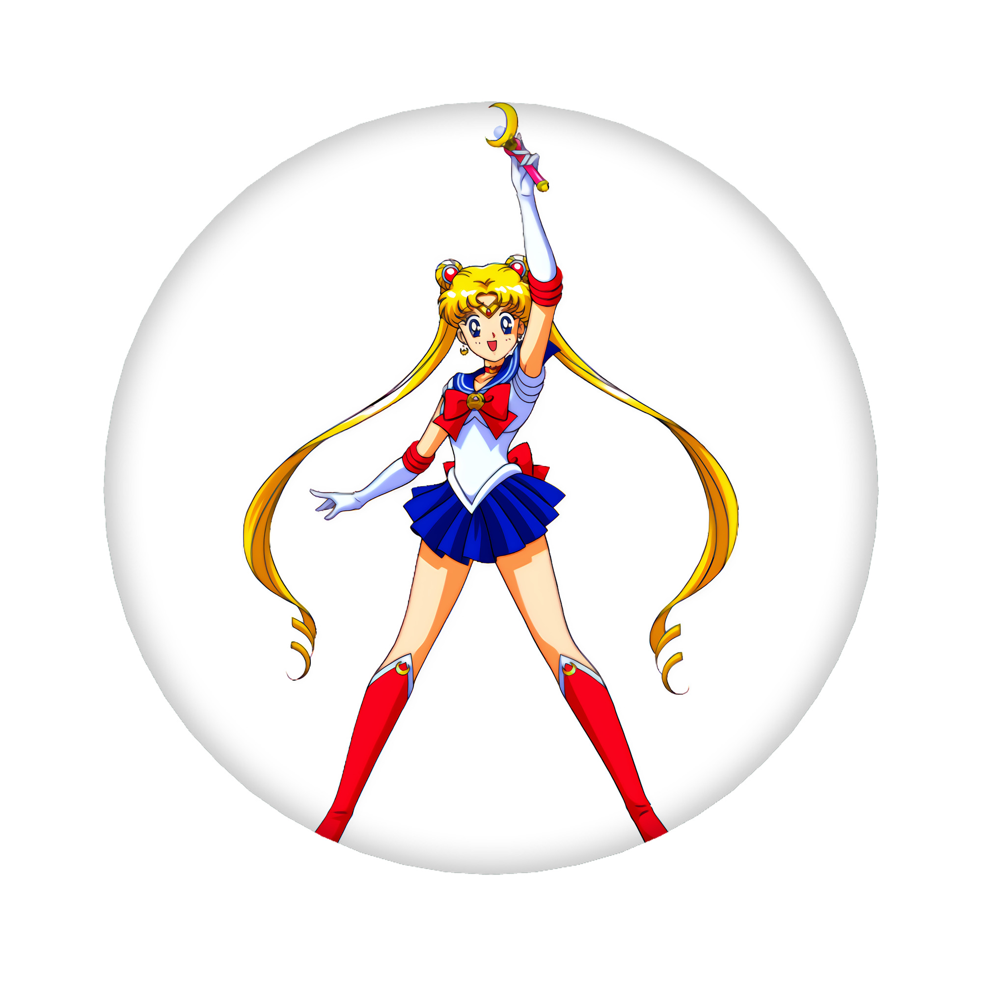 （画像用） 美少女戦士セーラームーン 月野 うさぎ つきの うさぎ Sailor Moon Tsukino Usagi 6cm 缶バッジ 複数セット