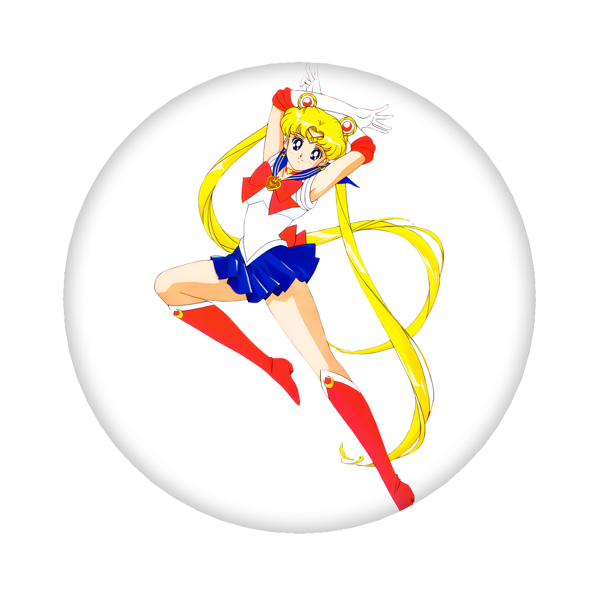 （画像用） 美少女戦士セーラームーン 月野 うさぎ つきの うさぎ Sailor Moon Tsukino Usagi 6cm 缶バッジ 複数セット