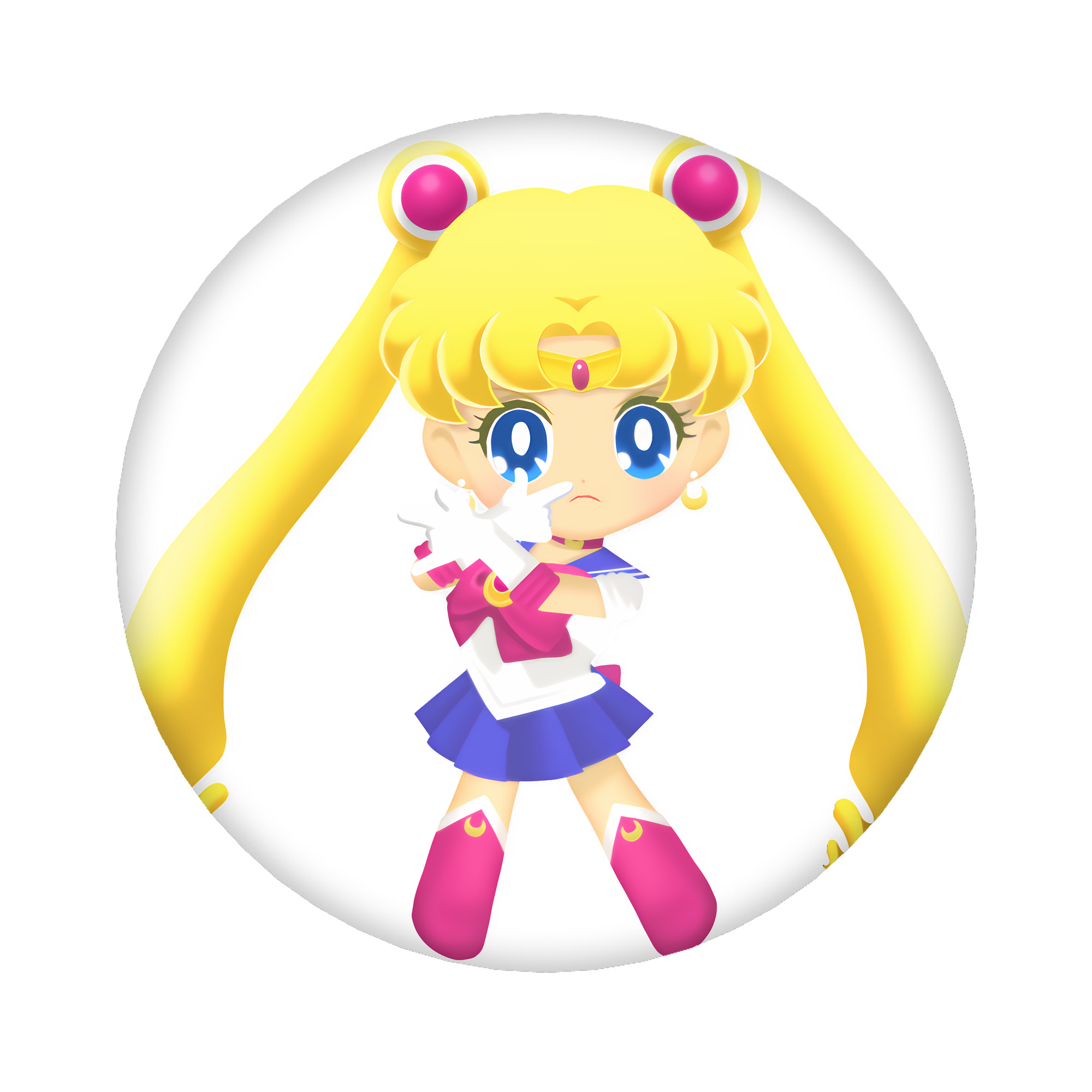 （画像用） 美少女戦士セーラームーン 月野 うさぎ つきの うさぎ Sailor Moon Tsukino Usagi 6cm 缶バッジ 複数セット