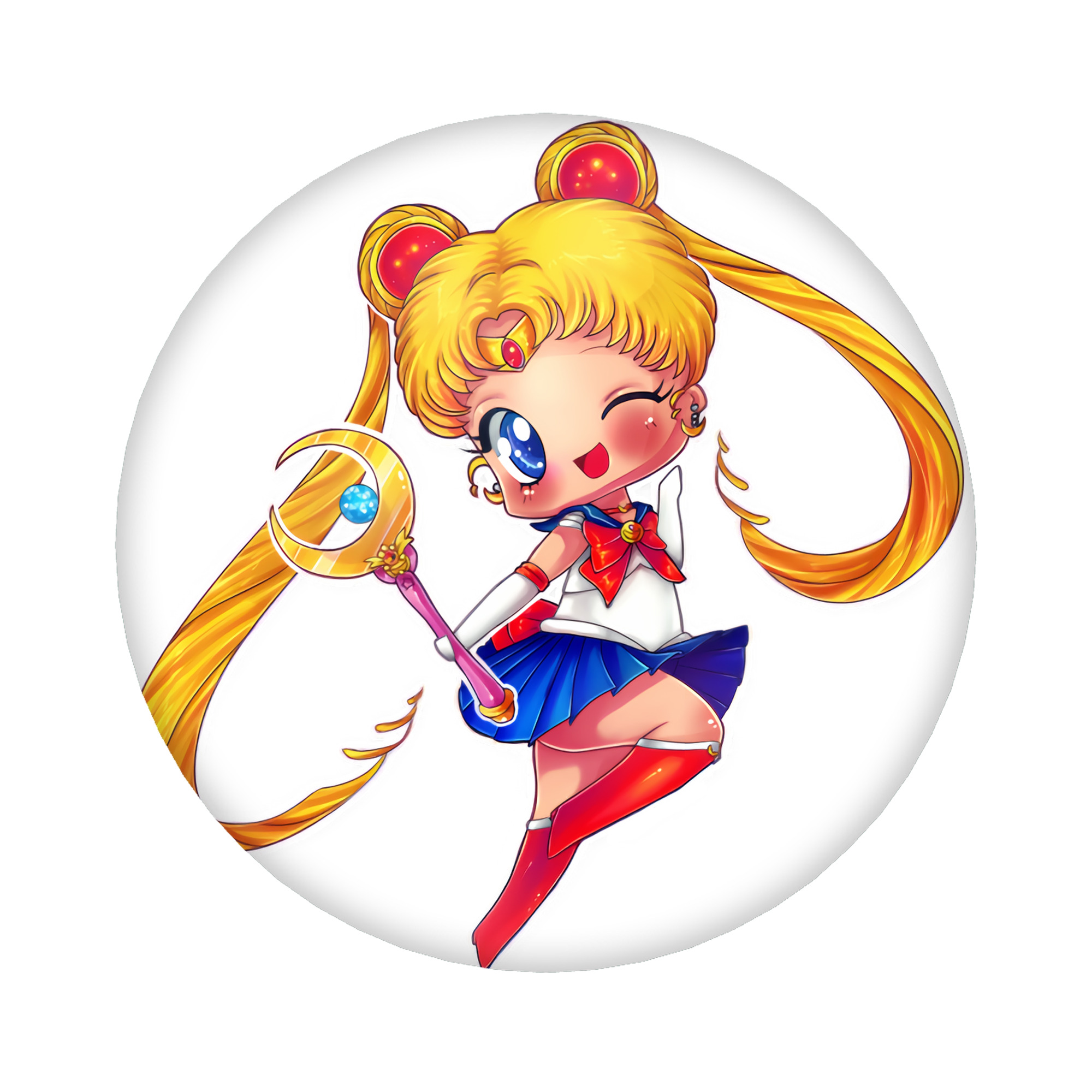 （画像用） 美少女戦士セーラームーン 月野 うさぎ つきの うさぎ Sailor Moon Tsukino Usagi 6cm 缶バッジ 複数セット