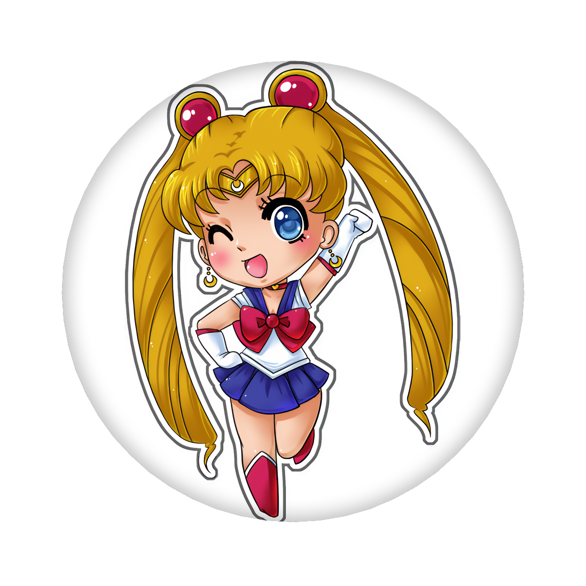（画像用） 美少女戦士セーラームーン 月野 うさぎ つきの うさぎ Sailor Moon Tsukino Usagi 6cm 缶バッジ 複数セット