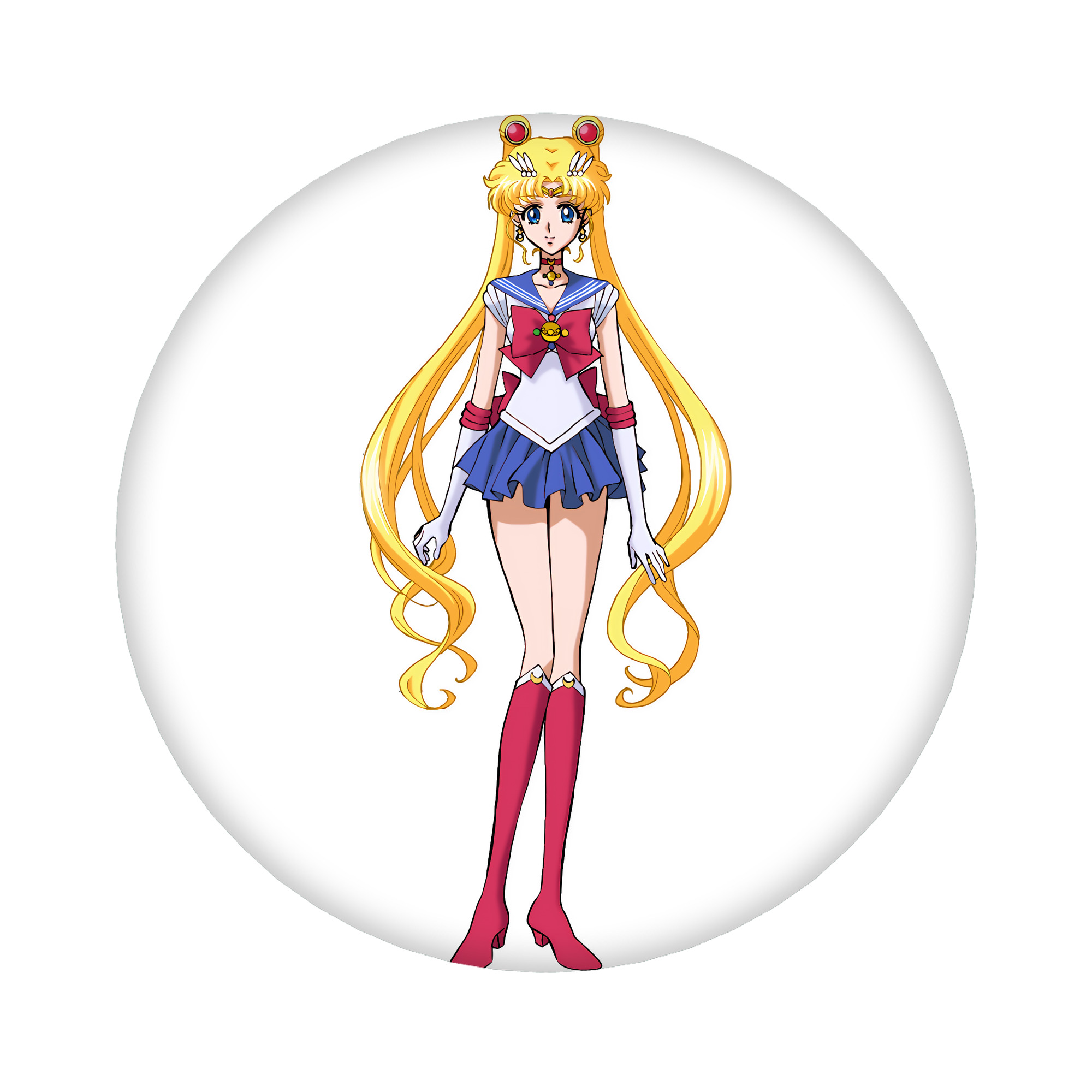 （画像用） 美少女戦士セーラームーン 月野 うさぎ つきの うさぎ Sailor Moon Tsukino Usagi 6cm 缶バッジ 複数セット