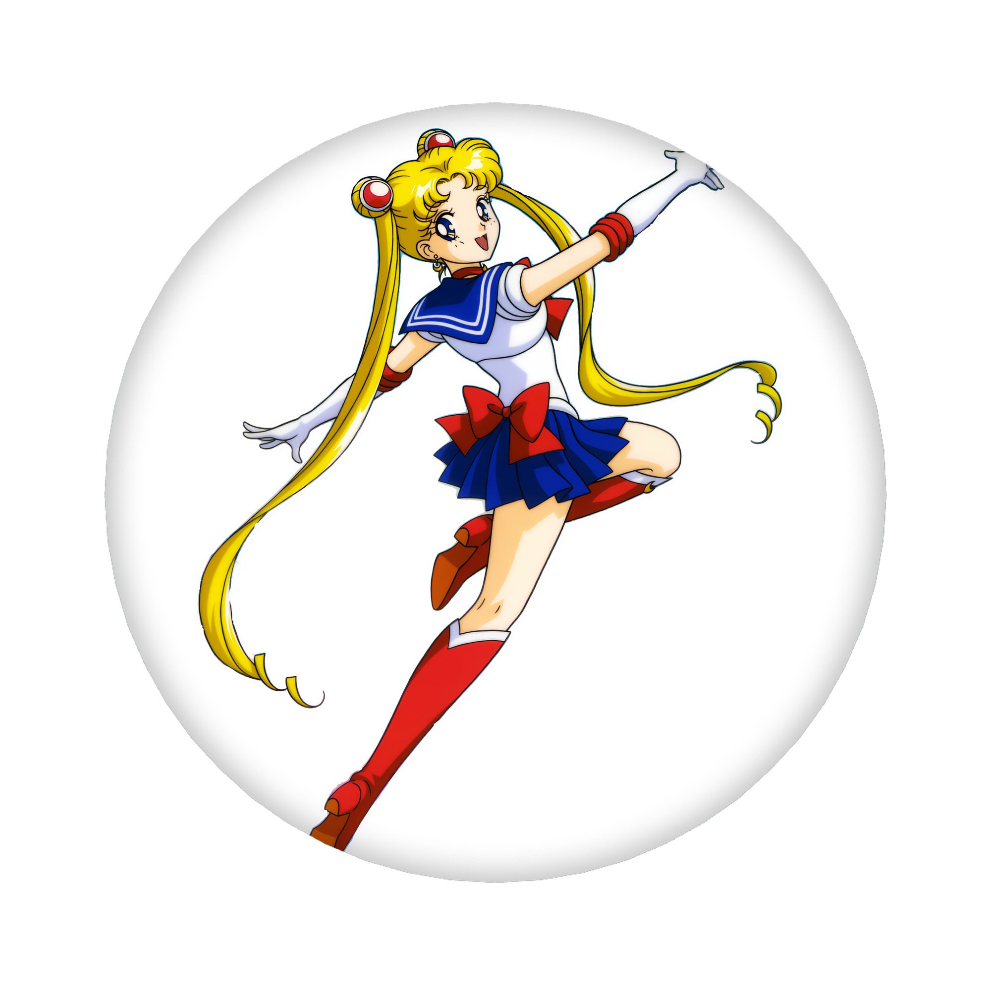 （画像用） 美少女戦士セーラームーン 月野 うさぎ つきの うさぎ Sailor Moon Tsukino Usagi 6cm 缶バッジ 複数セット