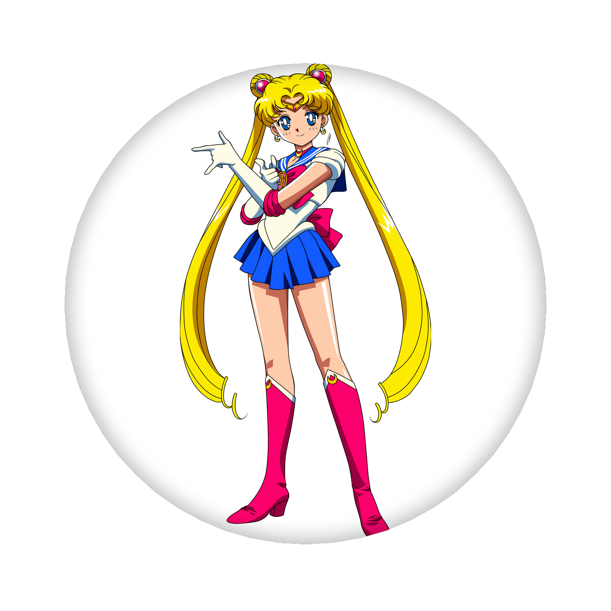 （画像用） 美少女戦士セーラームーン 月野 うさぎ つきの うさぎ Sailor Moon Tsukino Usagi 6cm 缶バッジ 複数セット