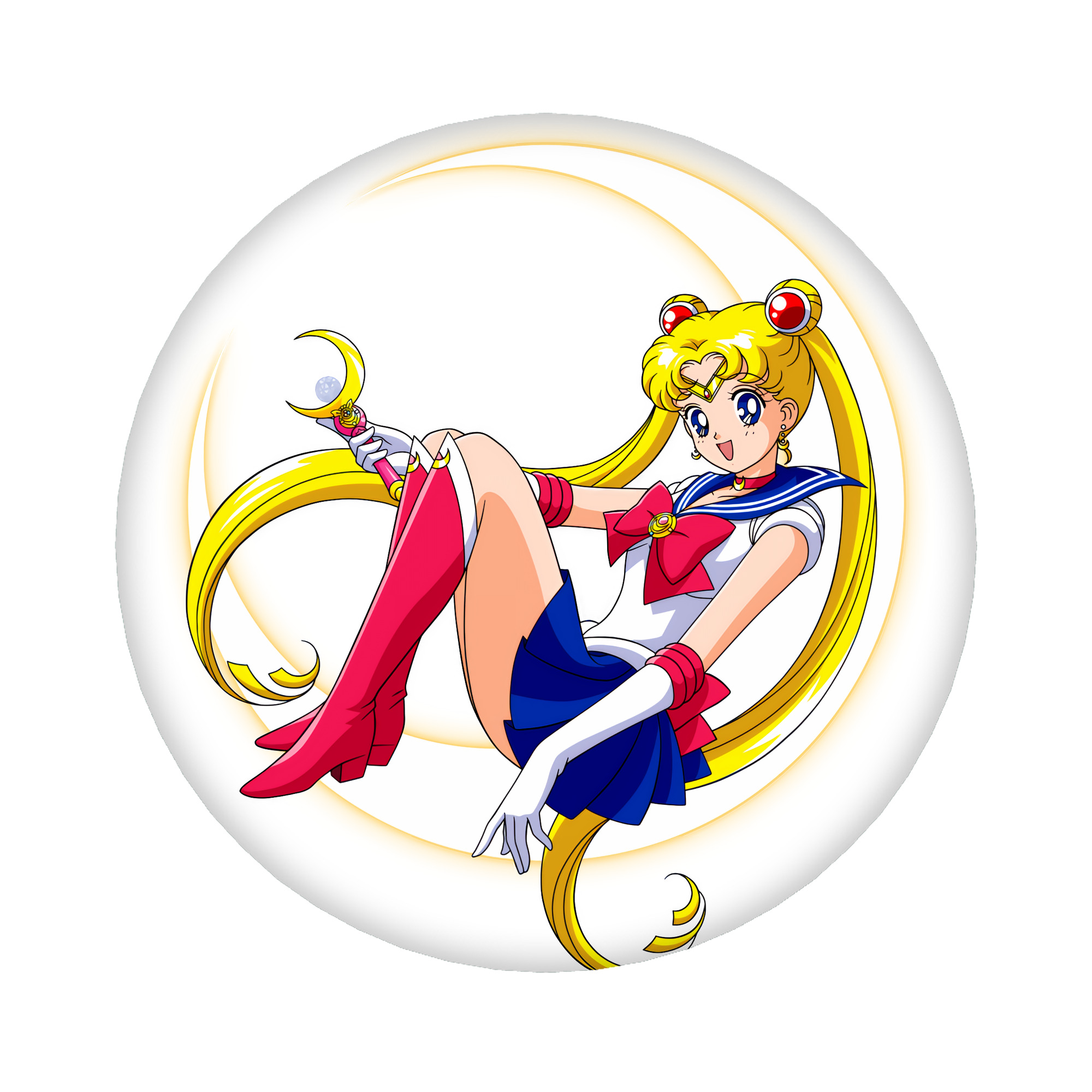 （画像用） 美少女戦士セーラームーン 月野 うさぎ つきの うさぎ Sailor Moon Tsukino Usagi 6cm 缶バッジ 複数セット