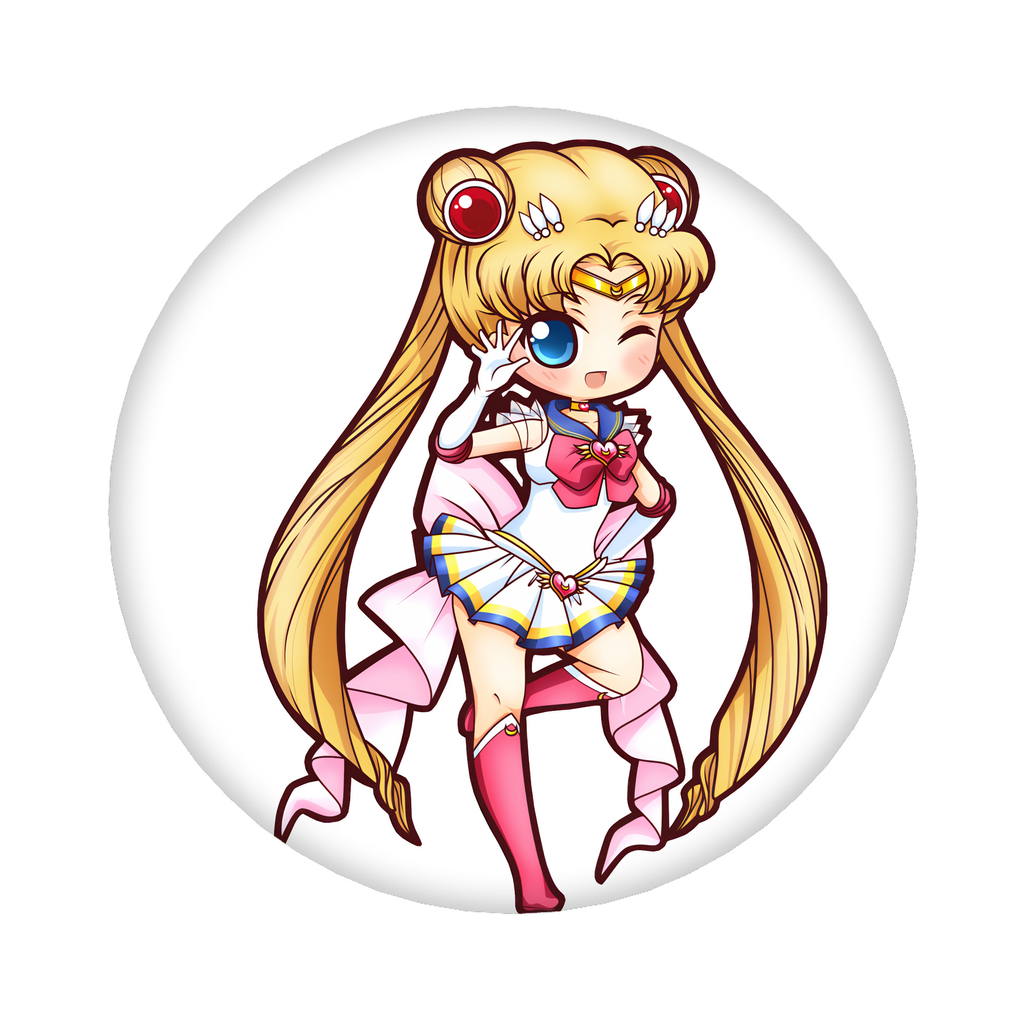 （画像用） 美少女戦士セーラームーン 月野 うさぎ つきの うさぎ Sailor Moon Tsukino Usagi 6cm 缶バッジ 複数セット
