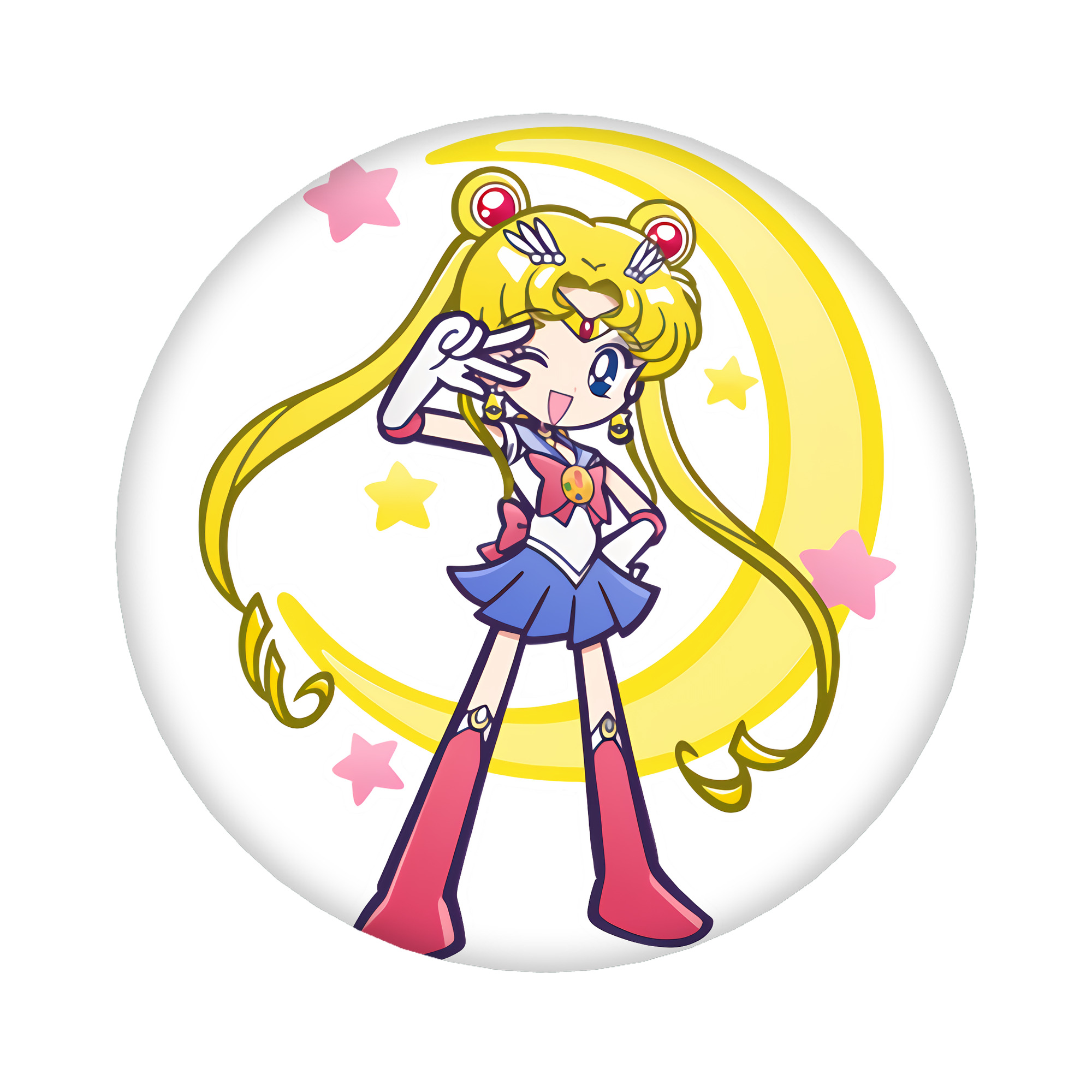 （画像用） 美少女戦士セーラームーン 月野 うさぎ つきの うさぎ Sailor Moon Tsukino Usagi 6cm 缶バッジ 複数セット