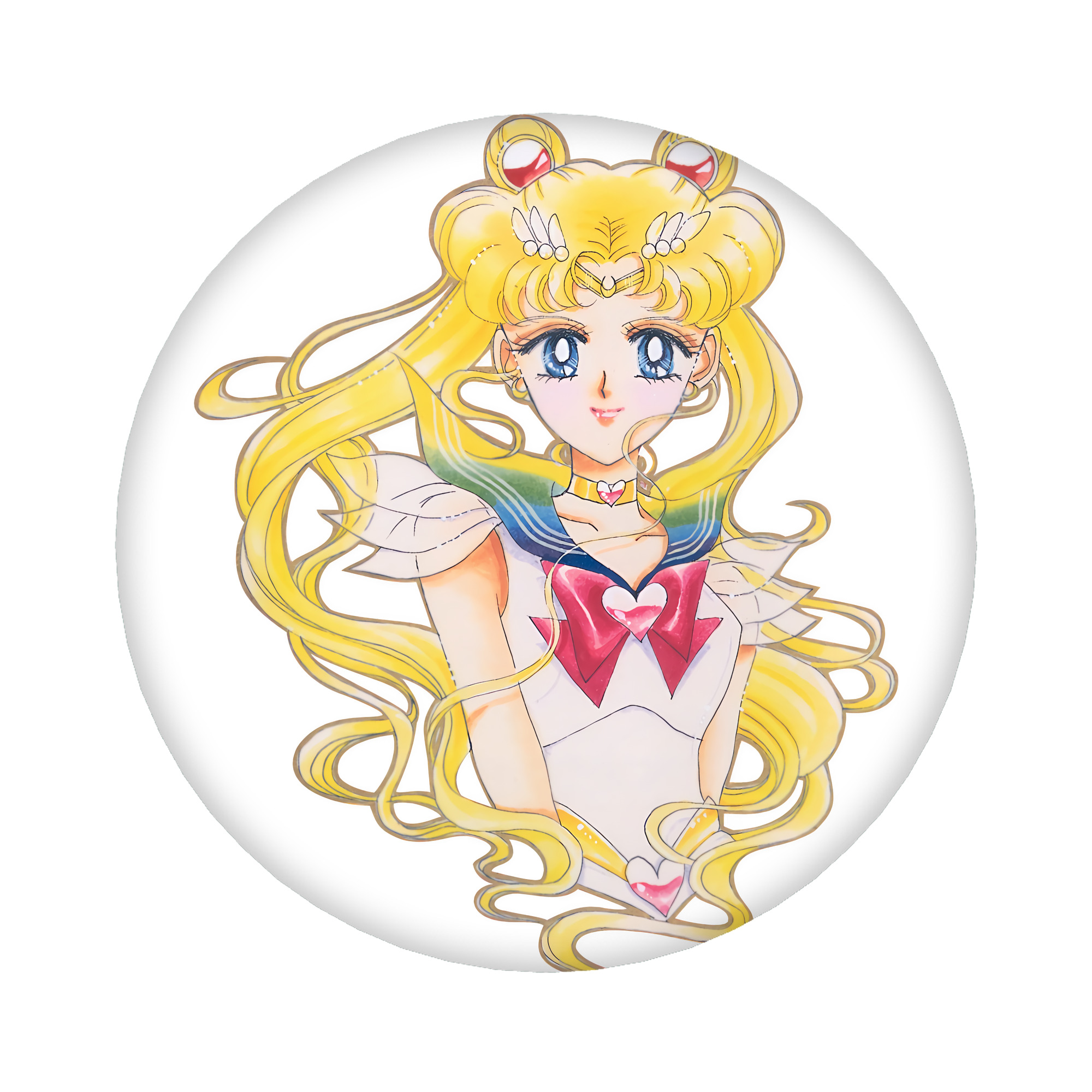 （画像用） 美少女戦士セーラームーン 月野 うさぎ つきの うさぎ Sailor Moon Tsukino Usagi 6cm 缶バッジ 複数セット