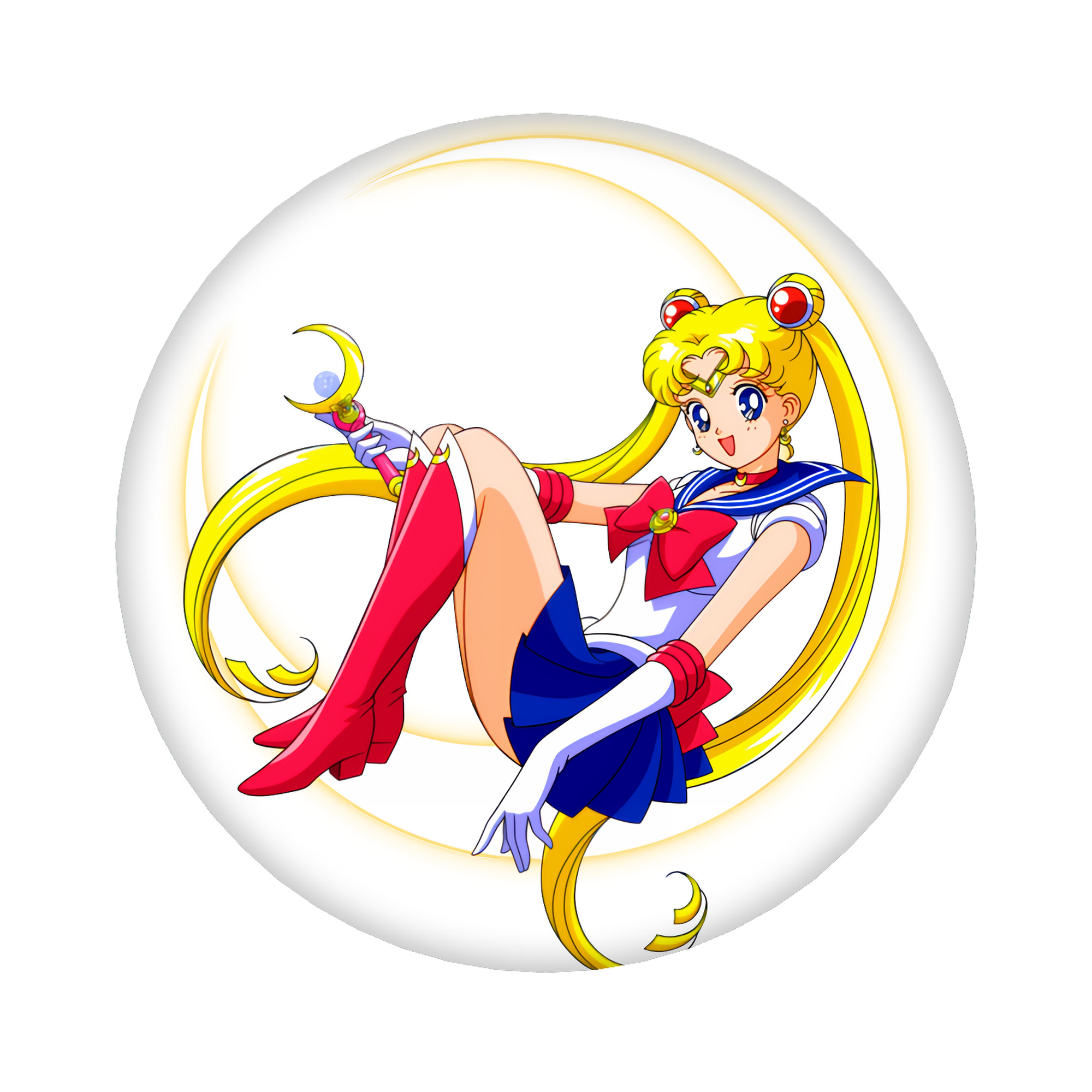 （画像用） 美少女戦士セーラームーン 月野 うさぎ つきの うさぎ Sailor Moon Tsukino Usagi 6cm 缶バッジ 複数セット