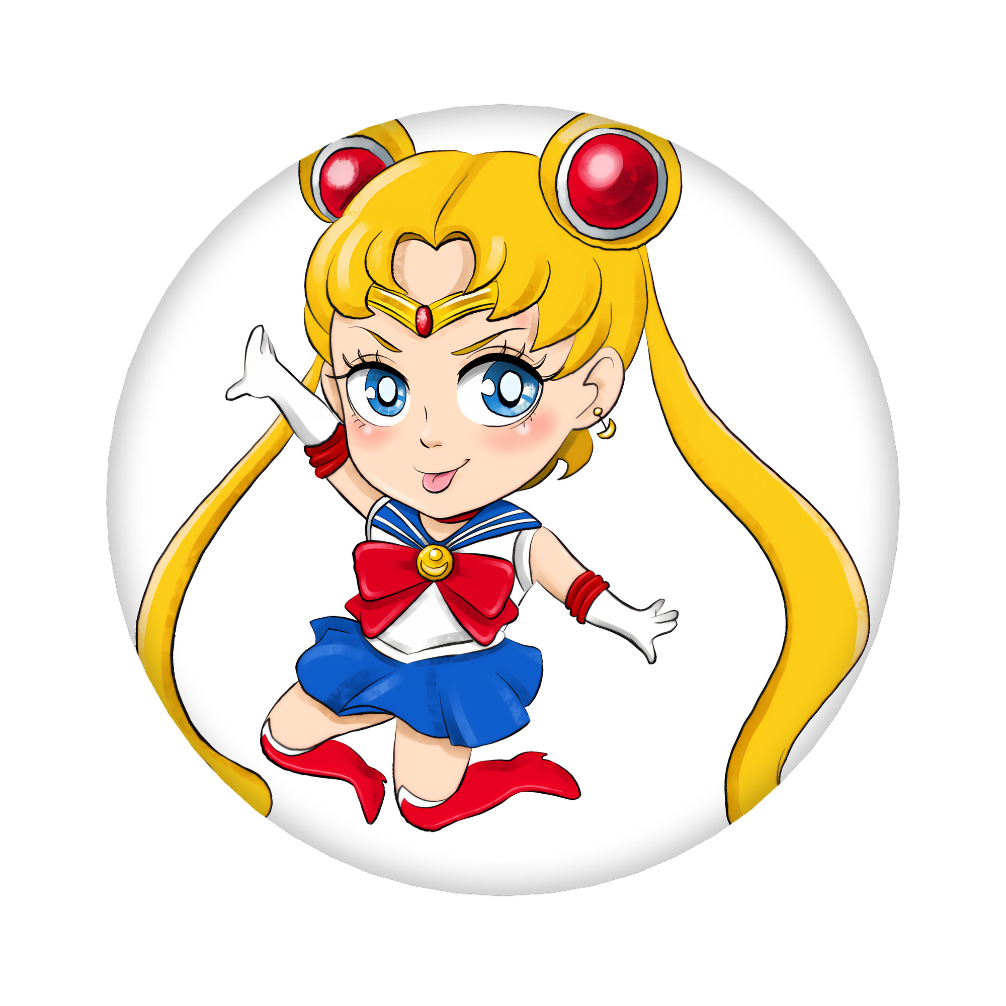 （画像用） 美少女戦士セーラームーン 月野 うさぎ つきの うさぎ Sailor Moon Tsukino Usagi 6cm 缶バッジ 複数セット