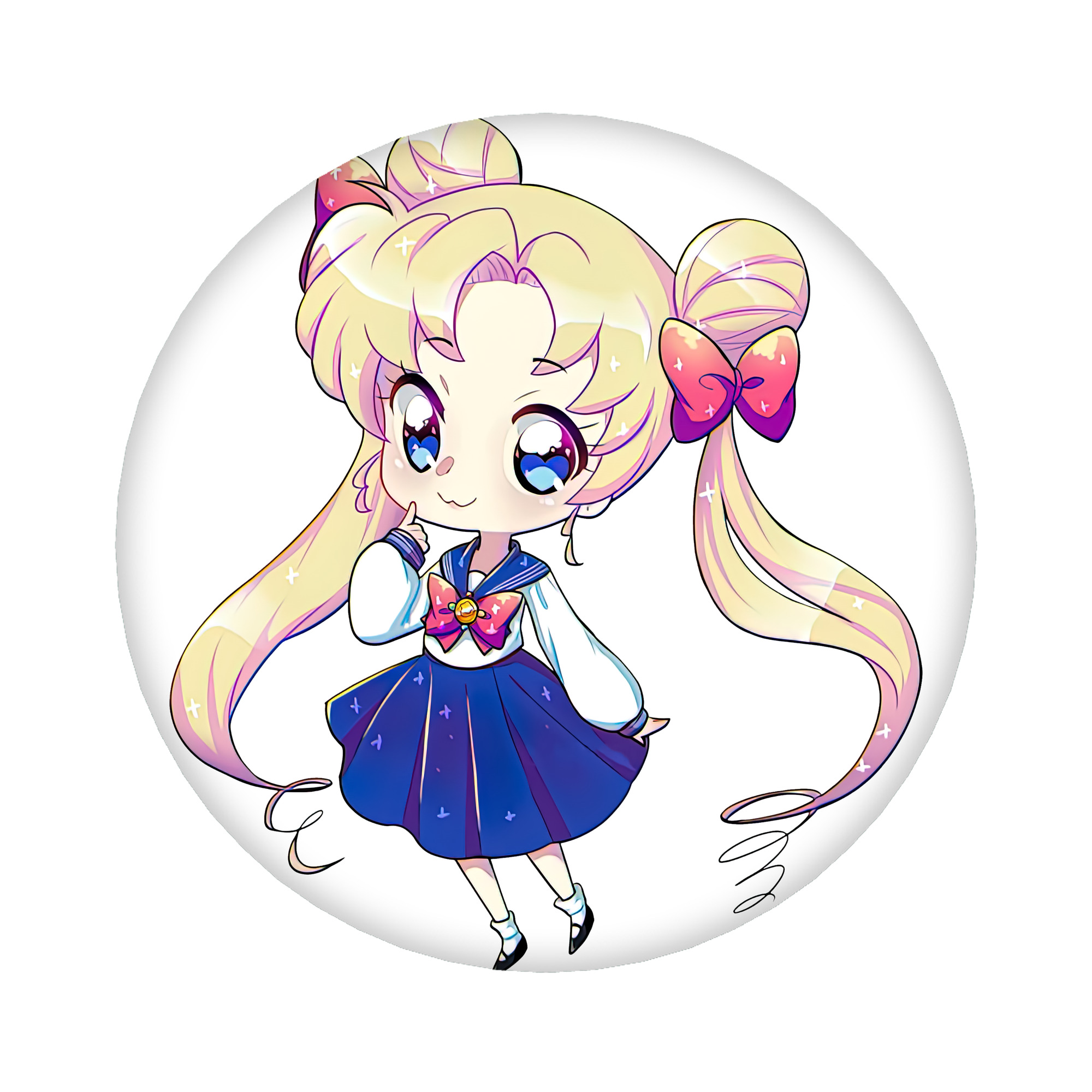 （画像用） 美少女戦士セーラームーン 月野 うさぎ つきの うさぎ Sailor Moon Tsukino Usagi 6cm 缶バッジ 複数セット