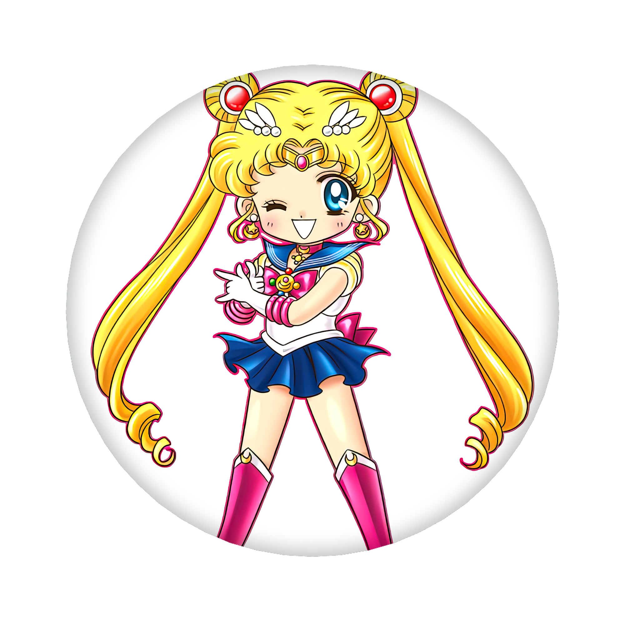 （画像用） 美少女戦士セーラームーン 月野 うさぎ つきの うさぎ Sailor Moon Tsukino Usagi 6cm 缶バッジ 複数セット