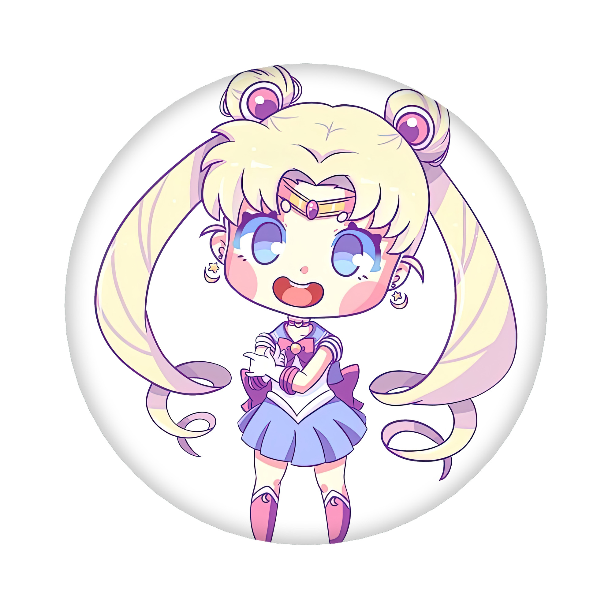 （画像用） 美少女戦士セーラームーン 月野 うさぎ つきの うさぎ Sailor Moon Tsukino Usagi 6cm 缶バッジ 複数セット