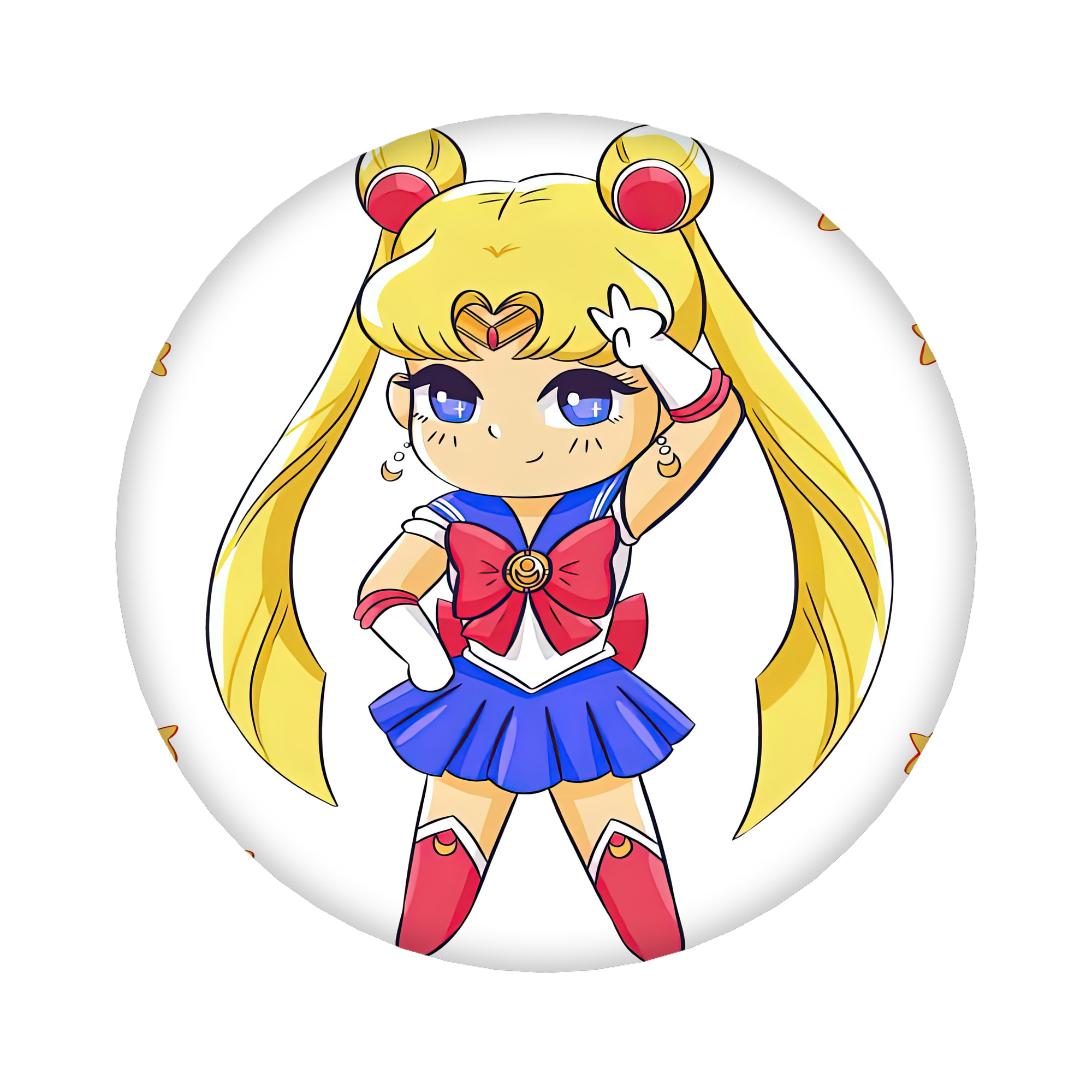 （画像用） 美少女戦士セーラームーン 月野 うさぎ つきの うさぎ Sailor Moon Tsukino Usagi 6cm 缶バッジ 複数セット