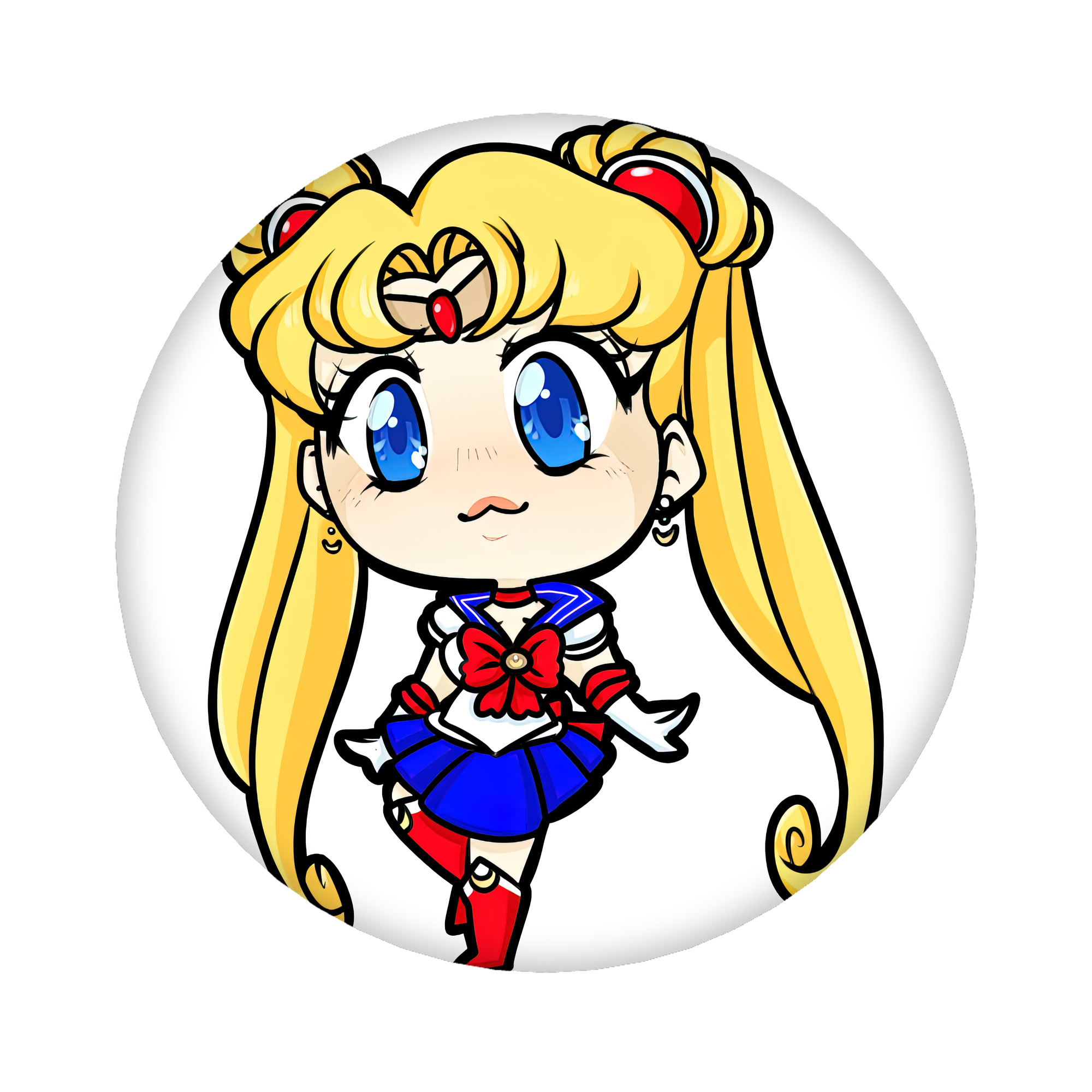 （画像用） 美少女戦士セーラームーン 月野 うさぎ つきの うさぎ Sailor Moon Tsukino Usagi 6cm 缶バッジ 複数セット