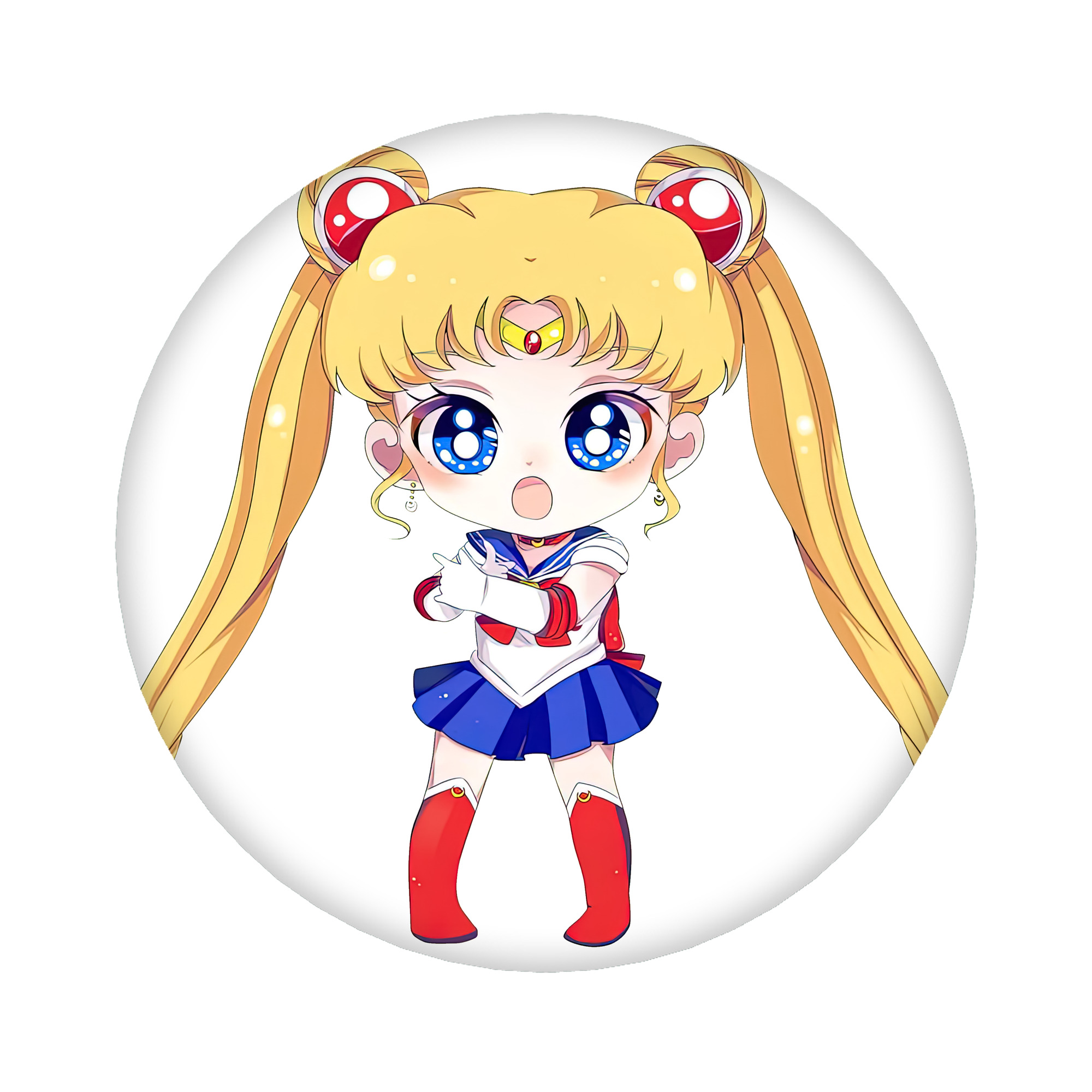（画像用） 美少女戦士セーラームーン 月野 うさぎ つきの うさぎ Sailor Moon Tsukino Usagi 6cm 缶バッジ 複数セット
