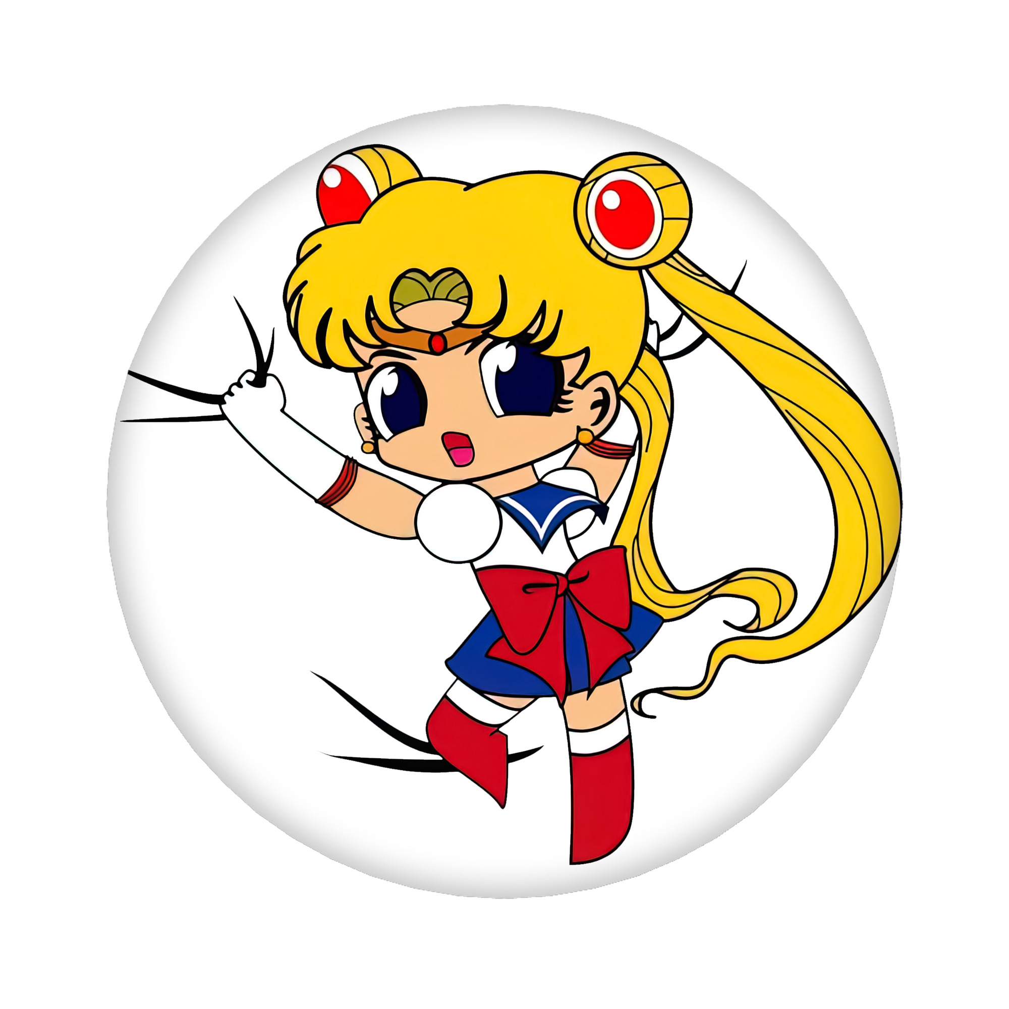 （画像用） 美少女戦士セーラームーン 月野 うさぎ つきの うさぎ Sailor Moon Tsukino Usagi 6cm 缶バッジ 複数セット