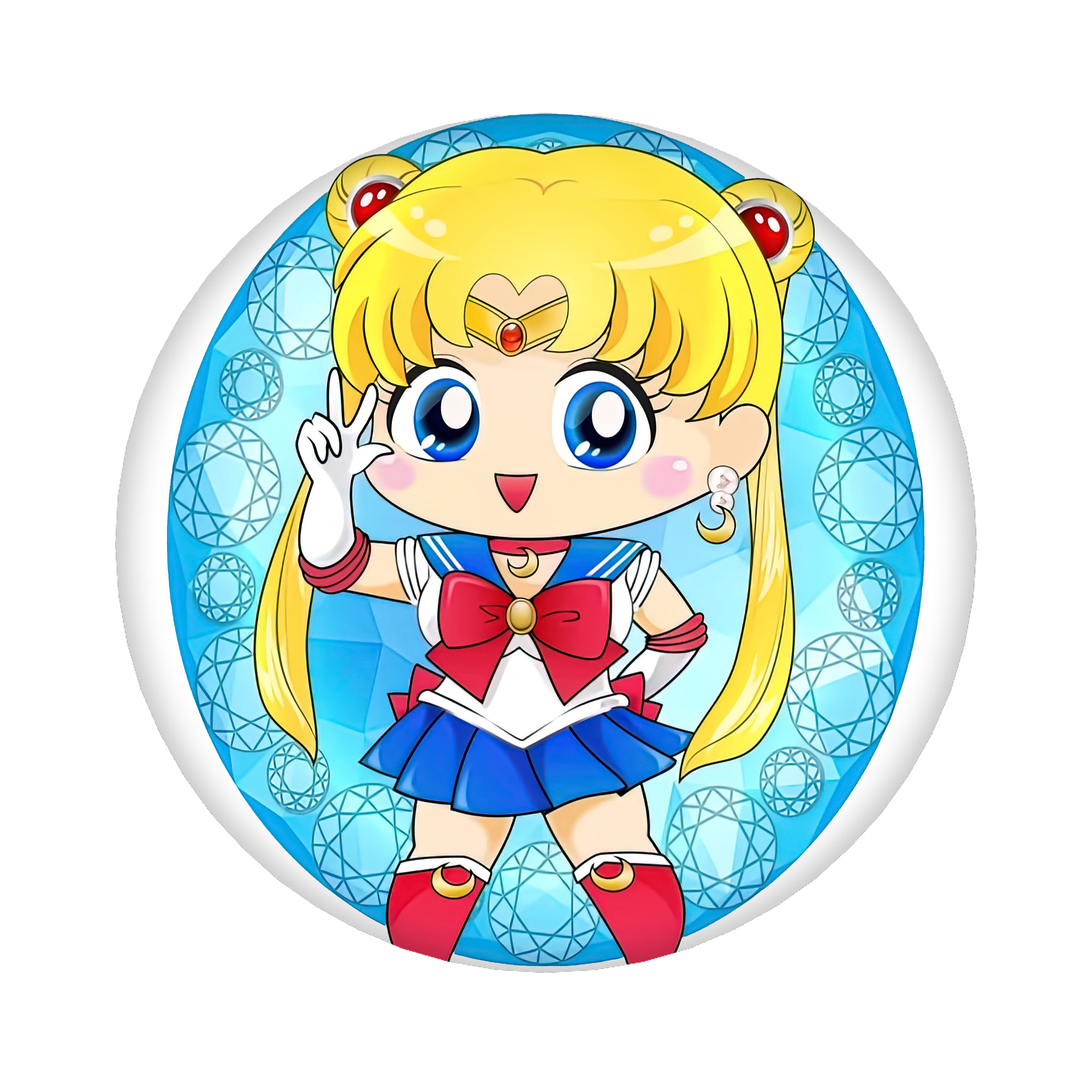 （画像用） 美少女戦士セーラームーン 月野 うさぎ つきの うさぎ Sailor Moon Tsukino Usagi 6cm 缶バッジ 複数セット