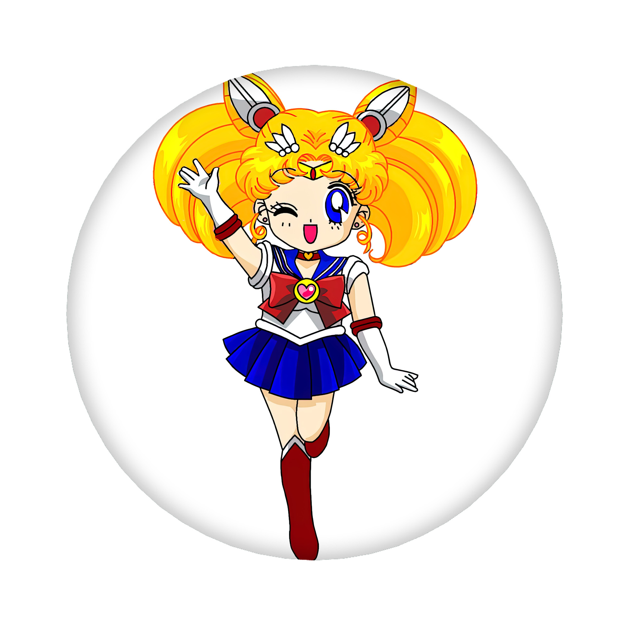 （画像用） 美少女戦士セーラームーン 月野 うさぎ つきの うさぎ Sailor Moon Tsukino Usagi 6cm 缶バッジ 複数セット