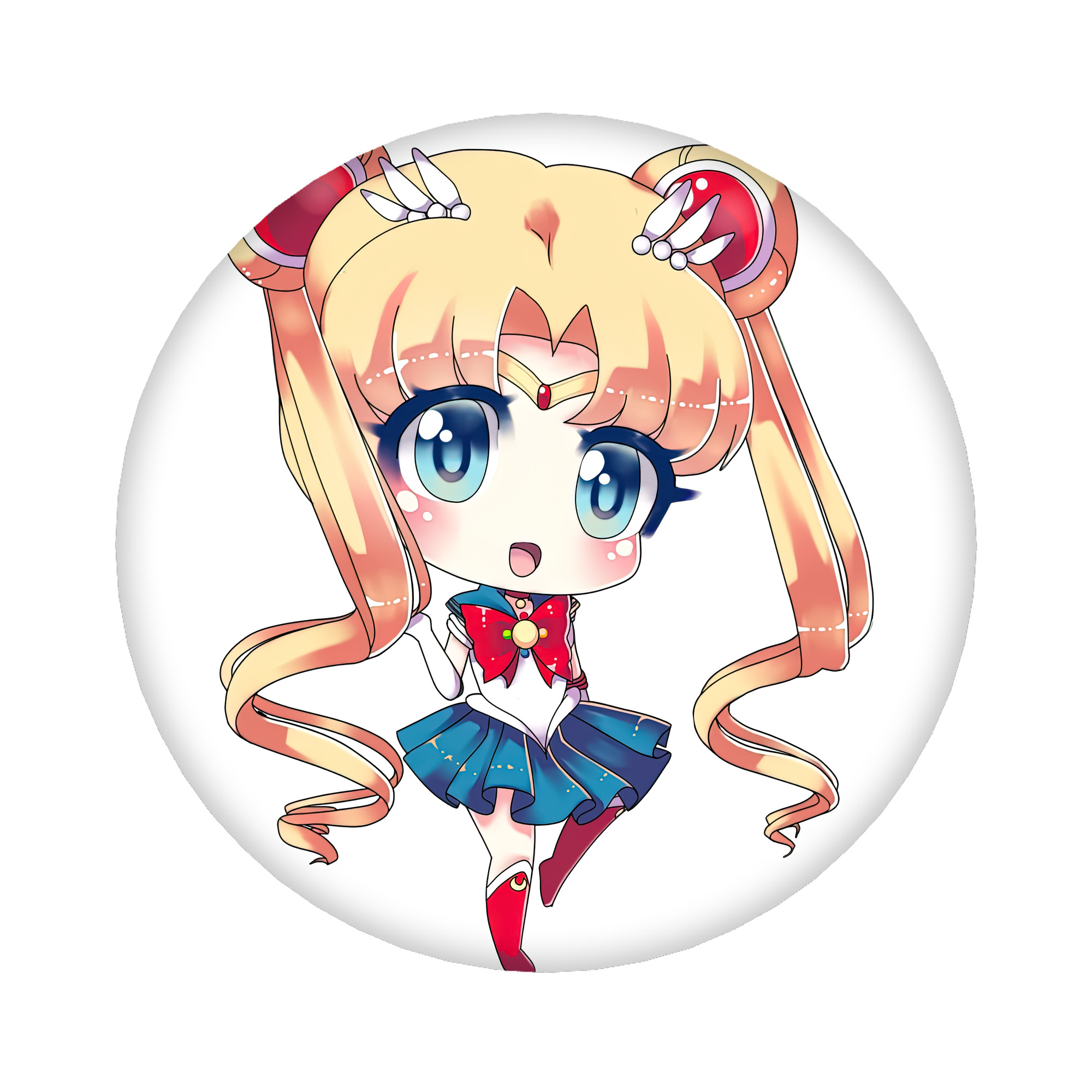 （画像用） 美少女戦士セーラームーン 月野 うさぎ つきの うさぎ Sailor Moon Tsukino Usagi 6cm 缶バッジ 複数セット