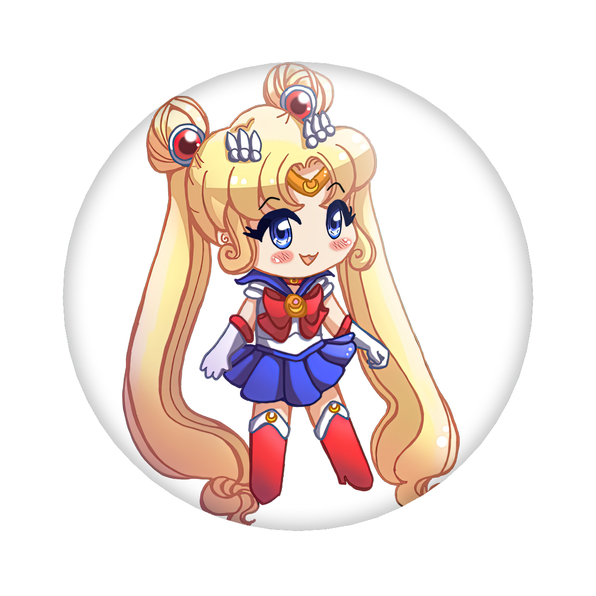 （画像用） 美少女戦士セーラームーン 月野 うさぎ つきの うさぎ Sailor Moon Tsukino Usagi 6cm 缶バッジ 複数セット