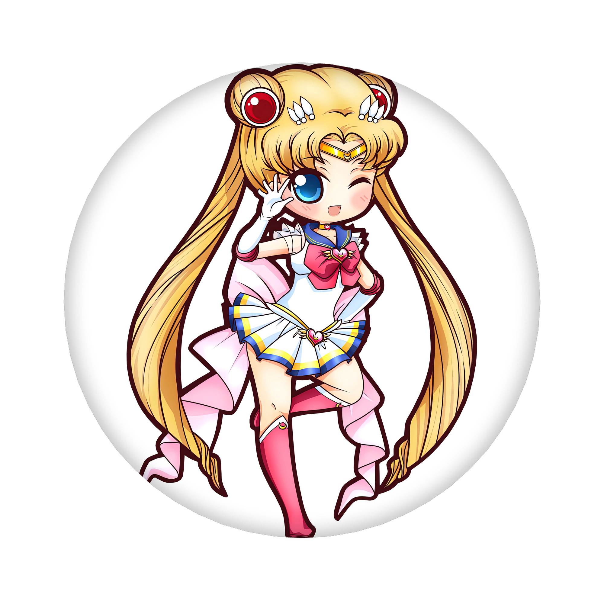 （画像用） 美少女戦士セーラームーン 月野 うさぎ つきの うさぎ Sailor Moon Tsukino Usagi 6cm 缶バッジ 複数セット