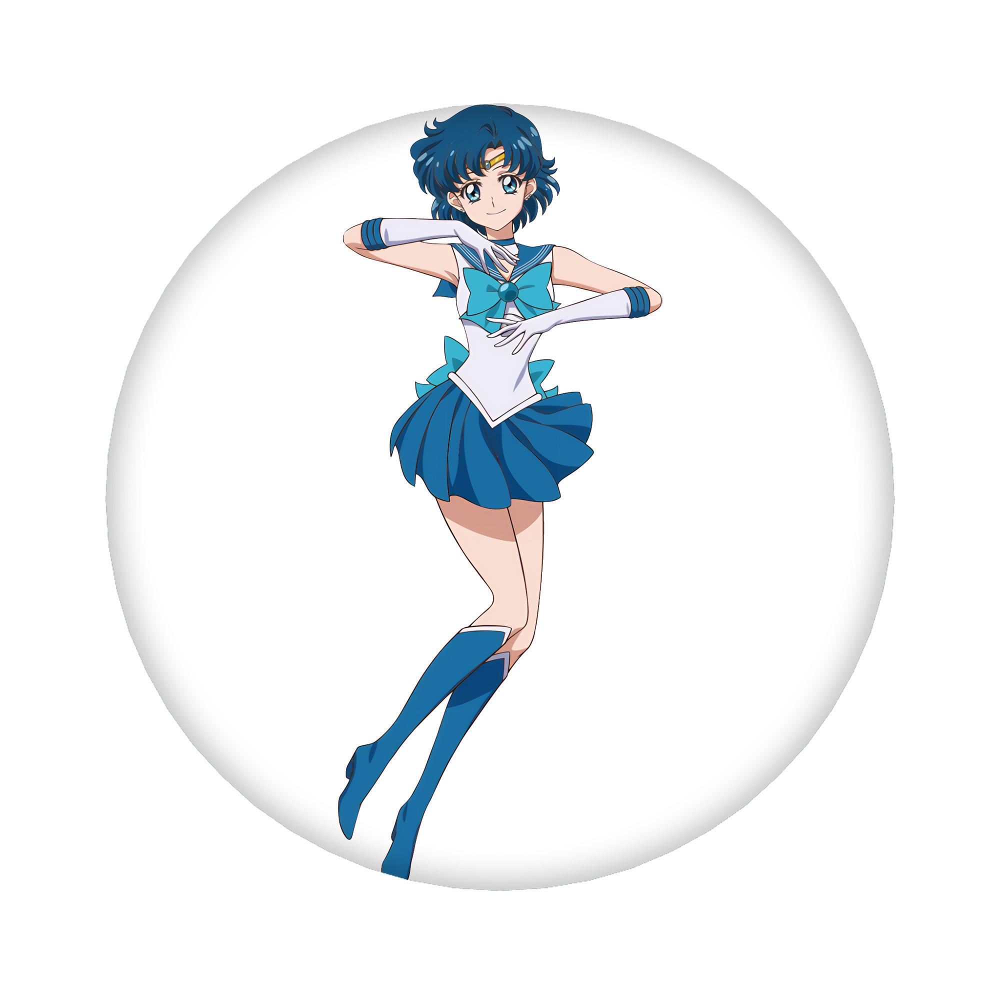 （画像用） 美少女戦士セーラームーン 水野 亜美 みずの あみ Sailor Moon Mizuno Ami 6cm 缶バッジ 複数セット